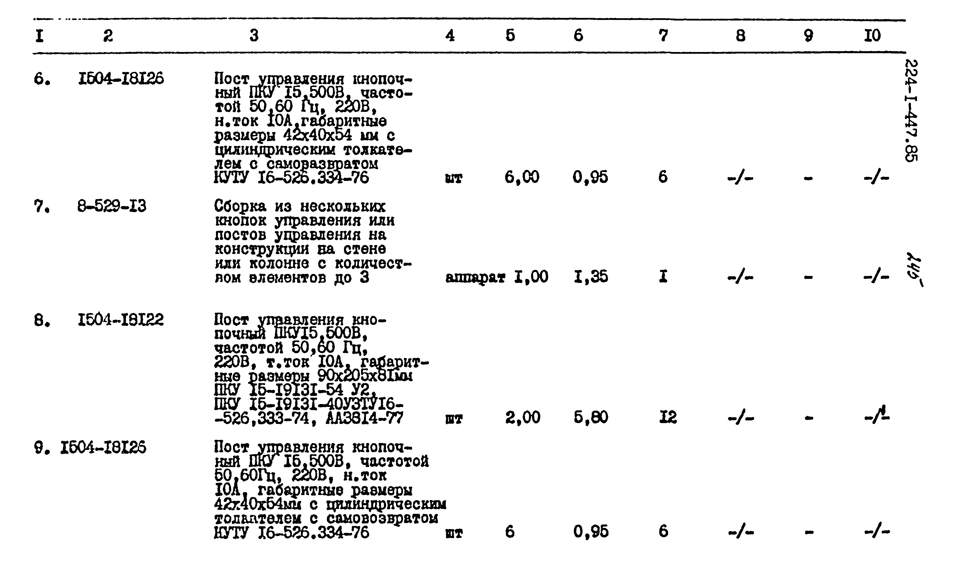 Типовой проект 224-1-447.85