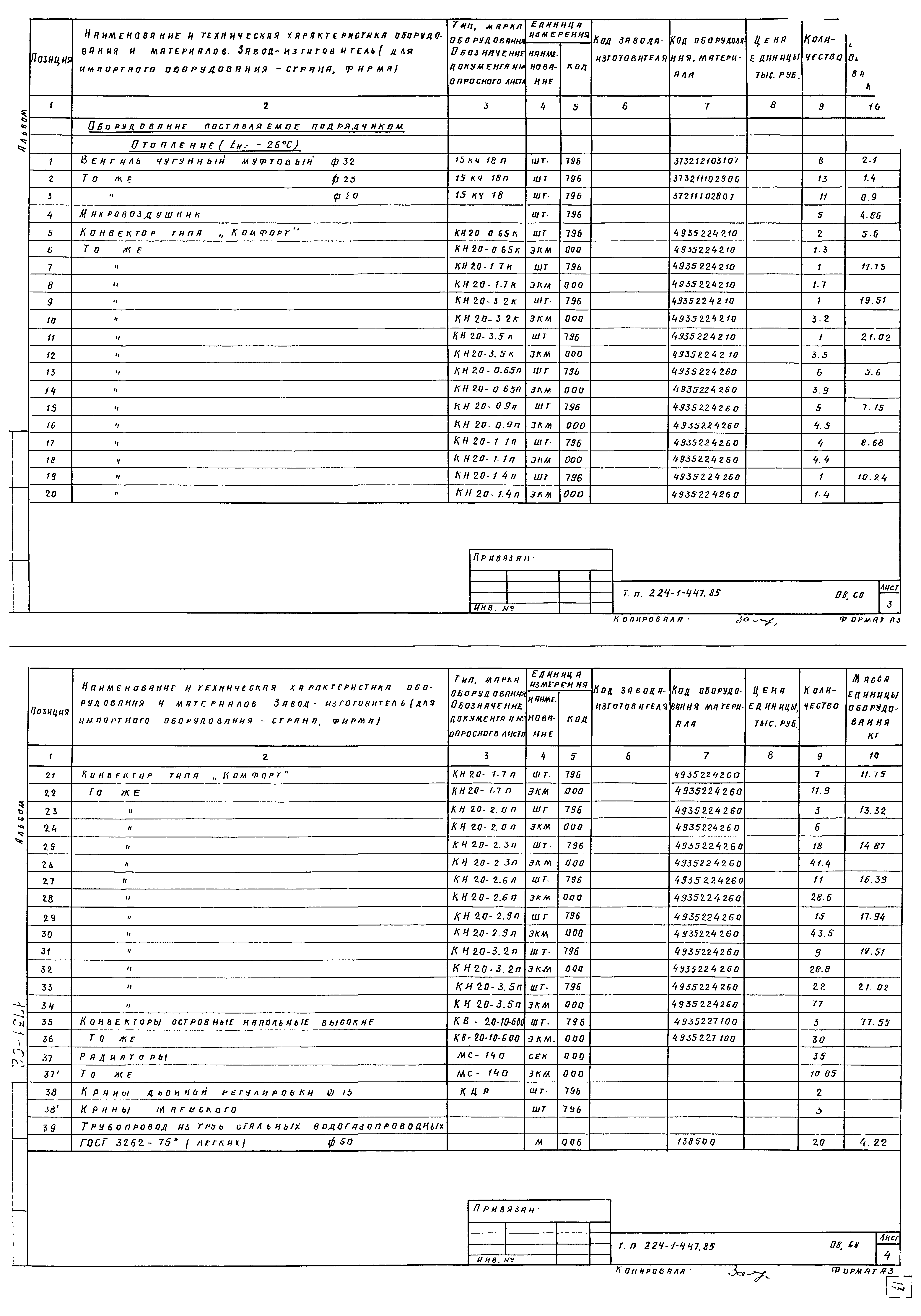 Типовой проект 224-1-447.85