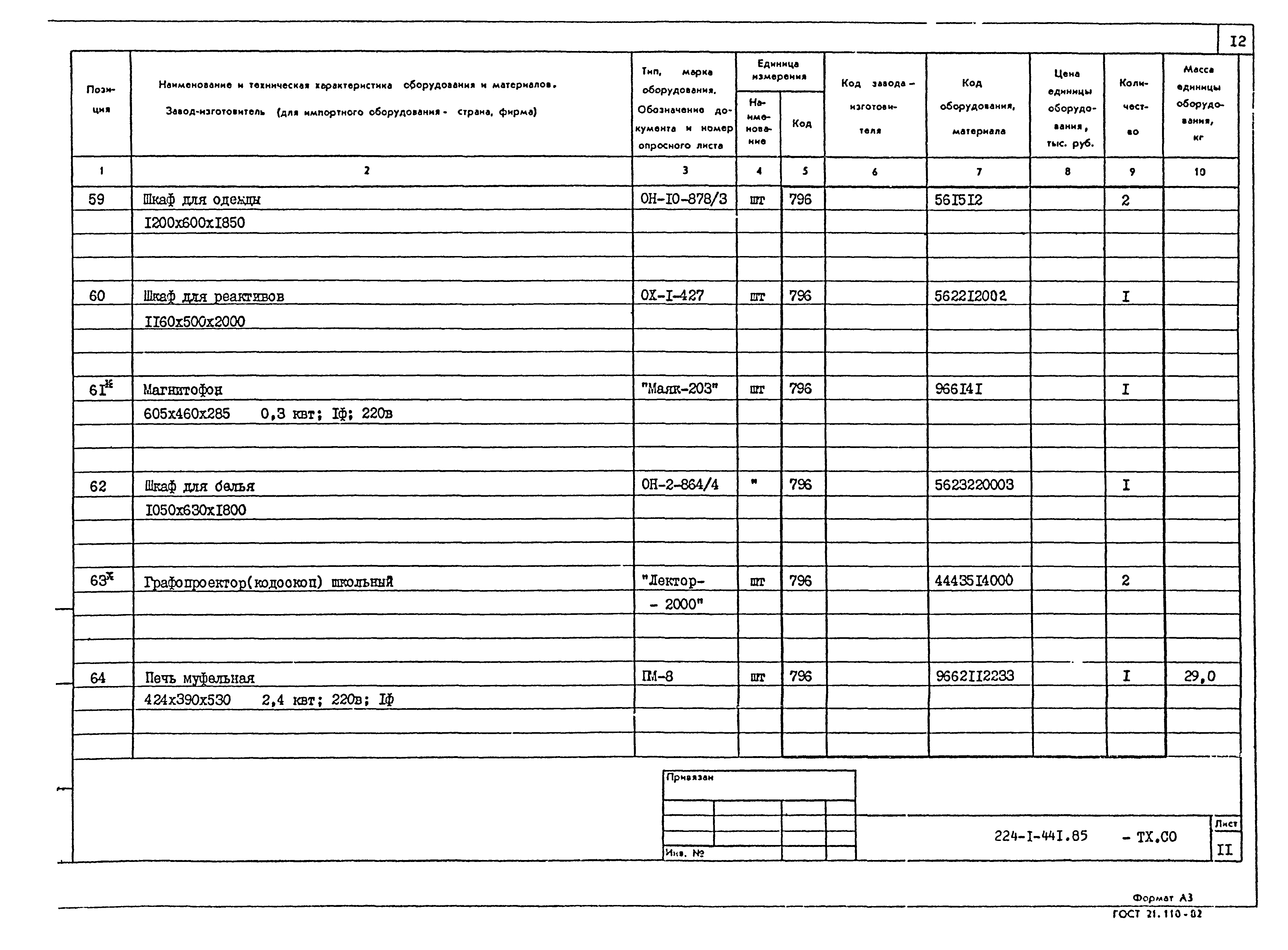 Типовой проект 224-1-441.85