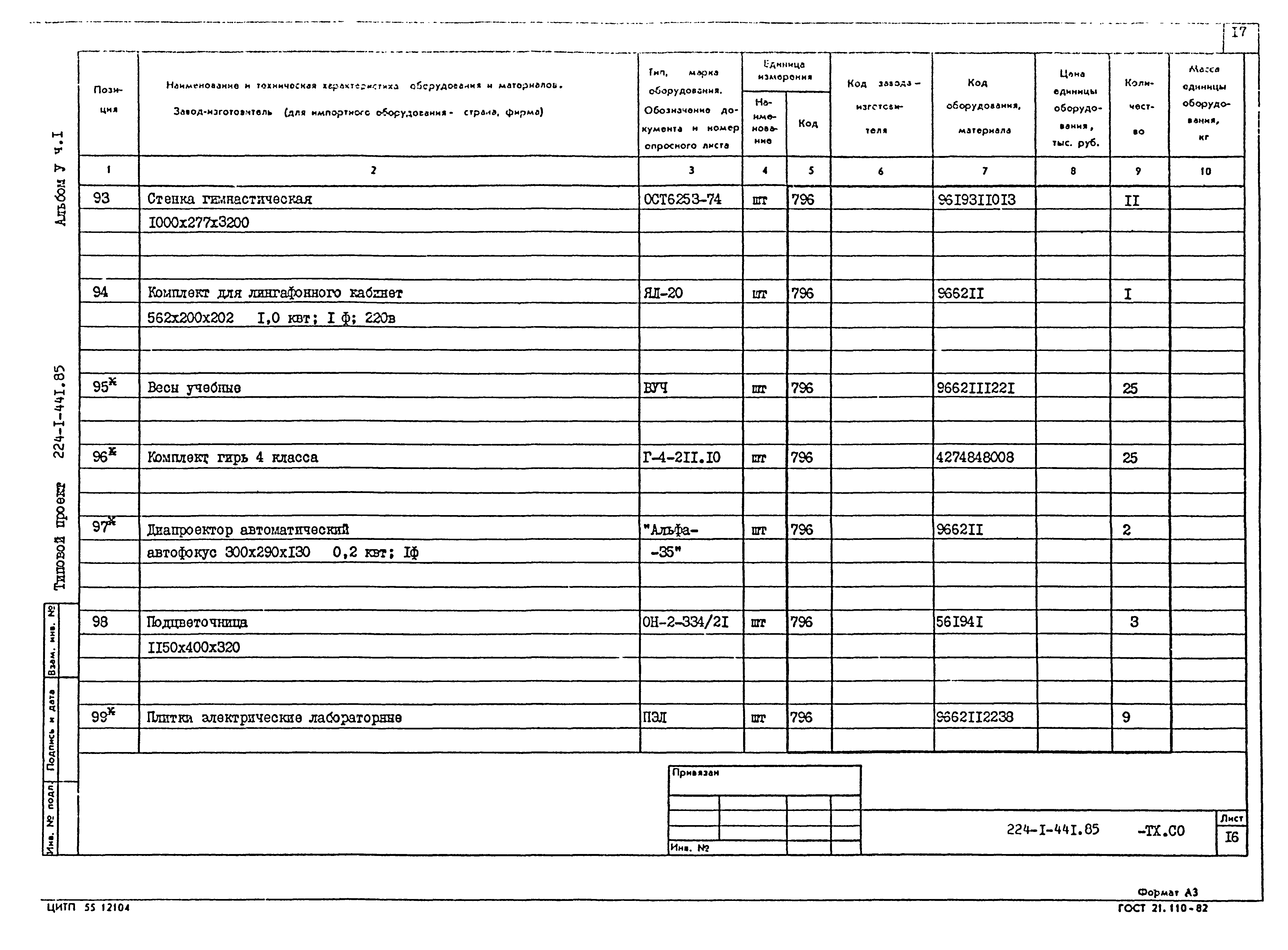 Типовой проект 224-1-441.85