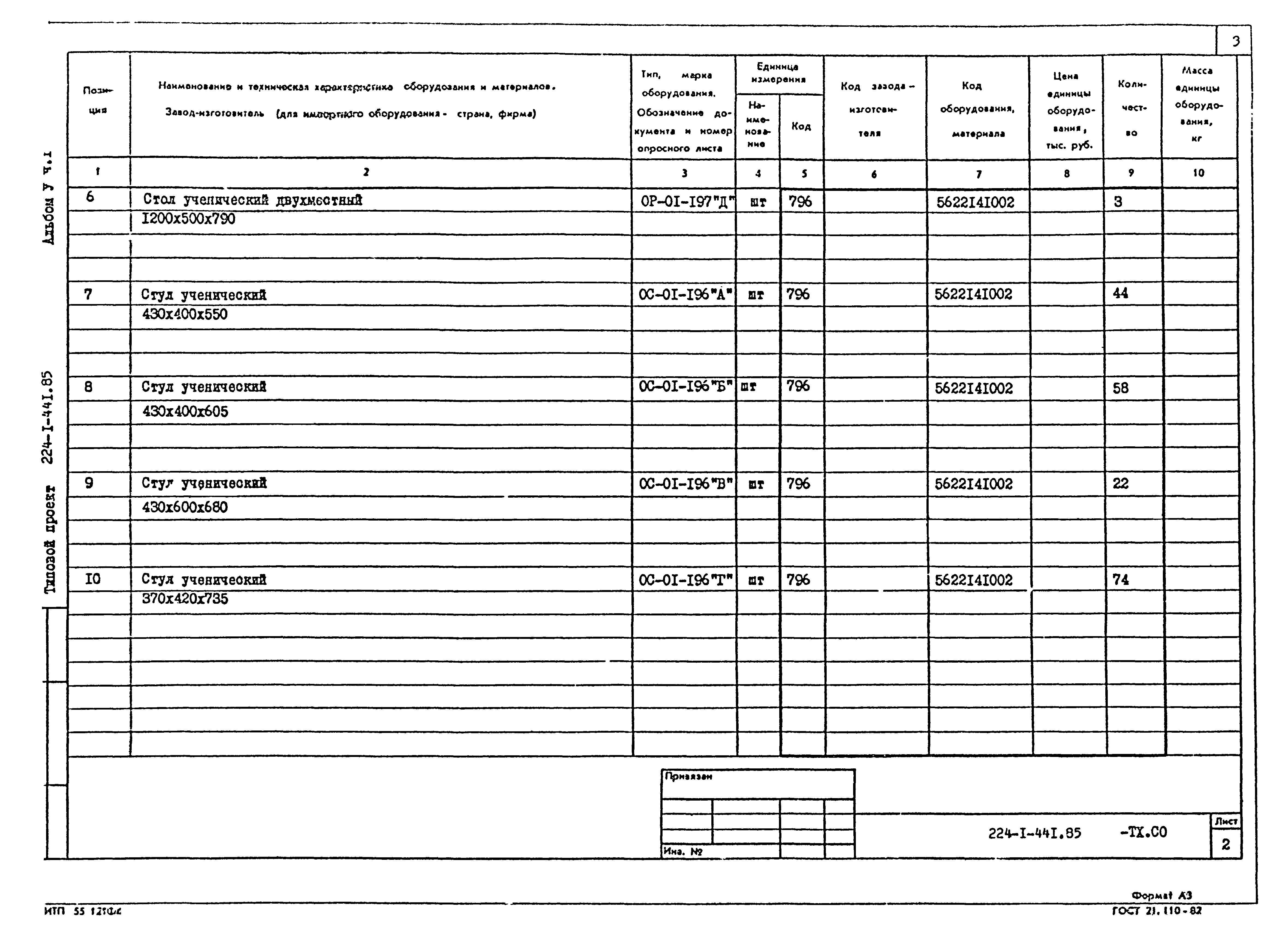 Типовой проект 224-1-441.85