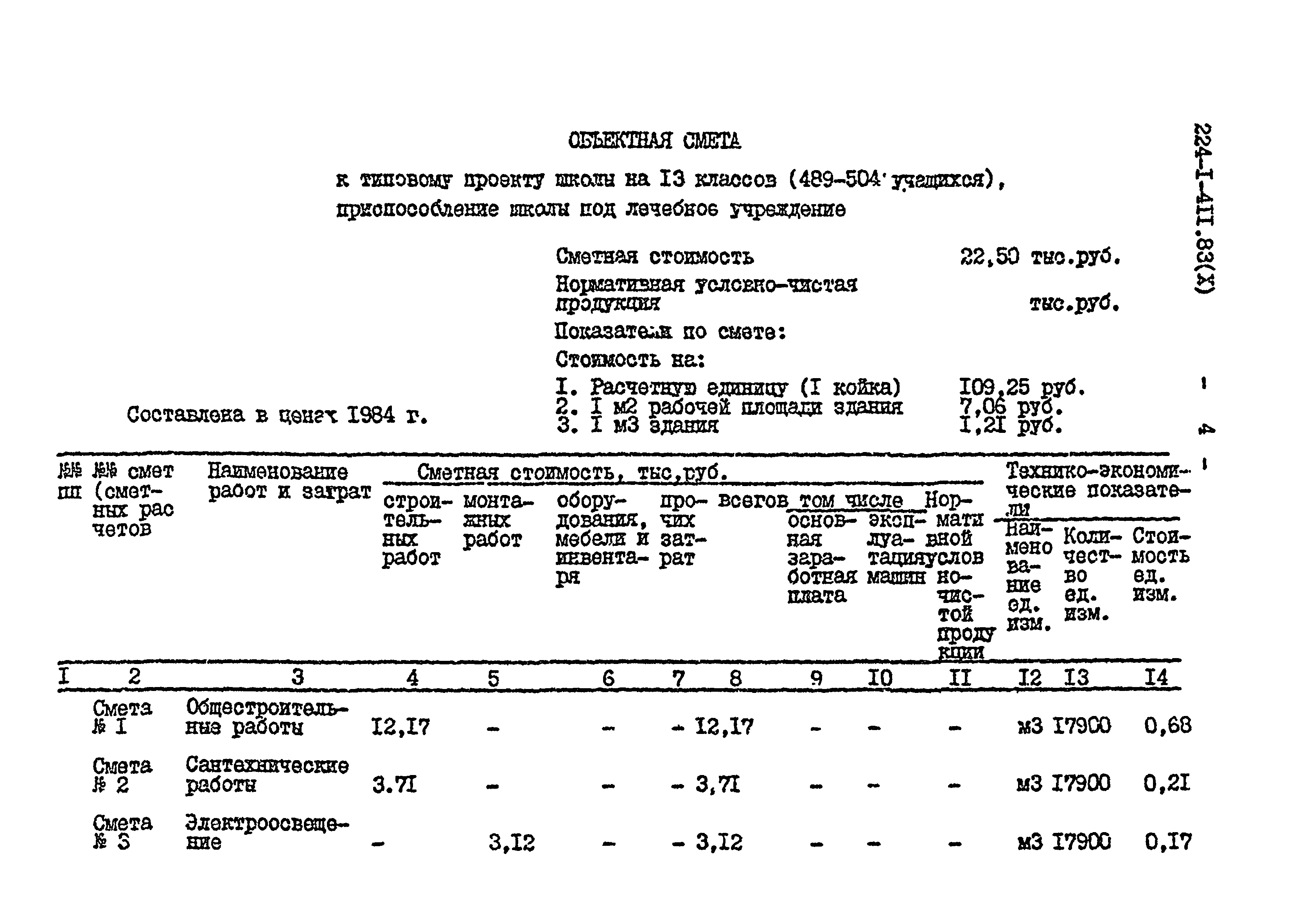 Типовой проект 224-1-411.83