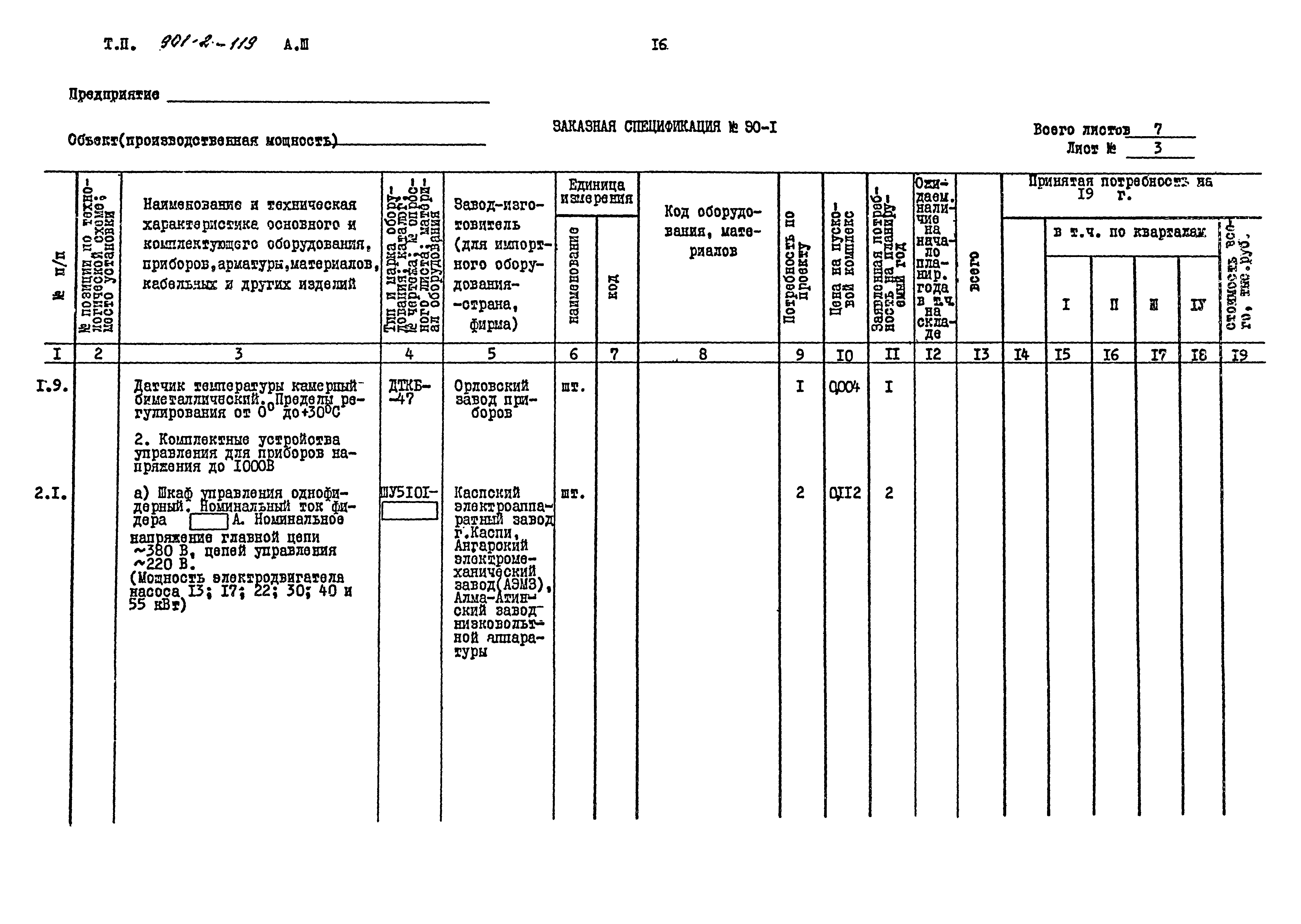 Типовой проект 901-2-119