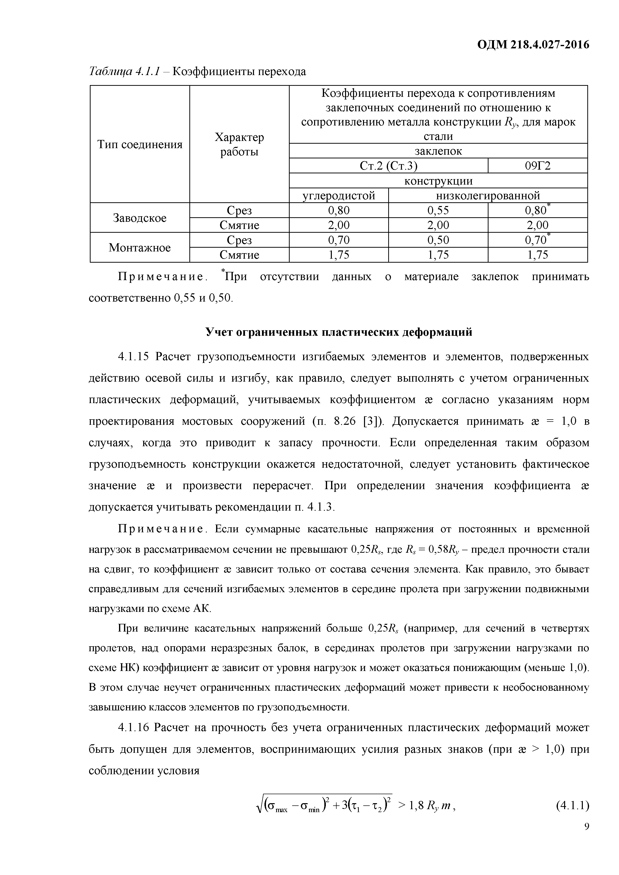 ОДМ 218.4.027-2016