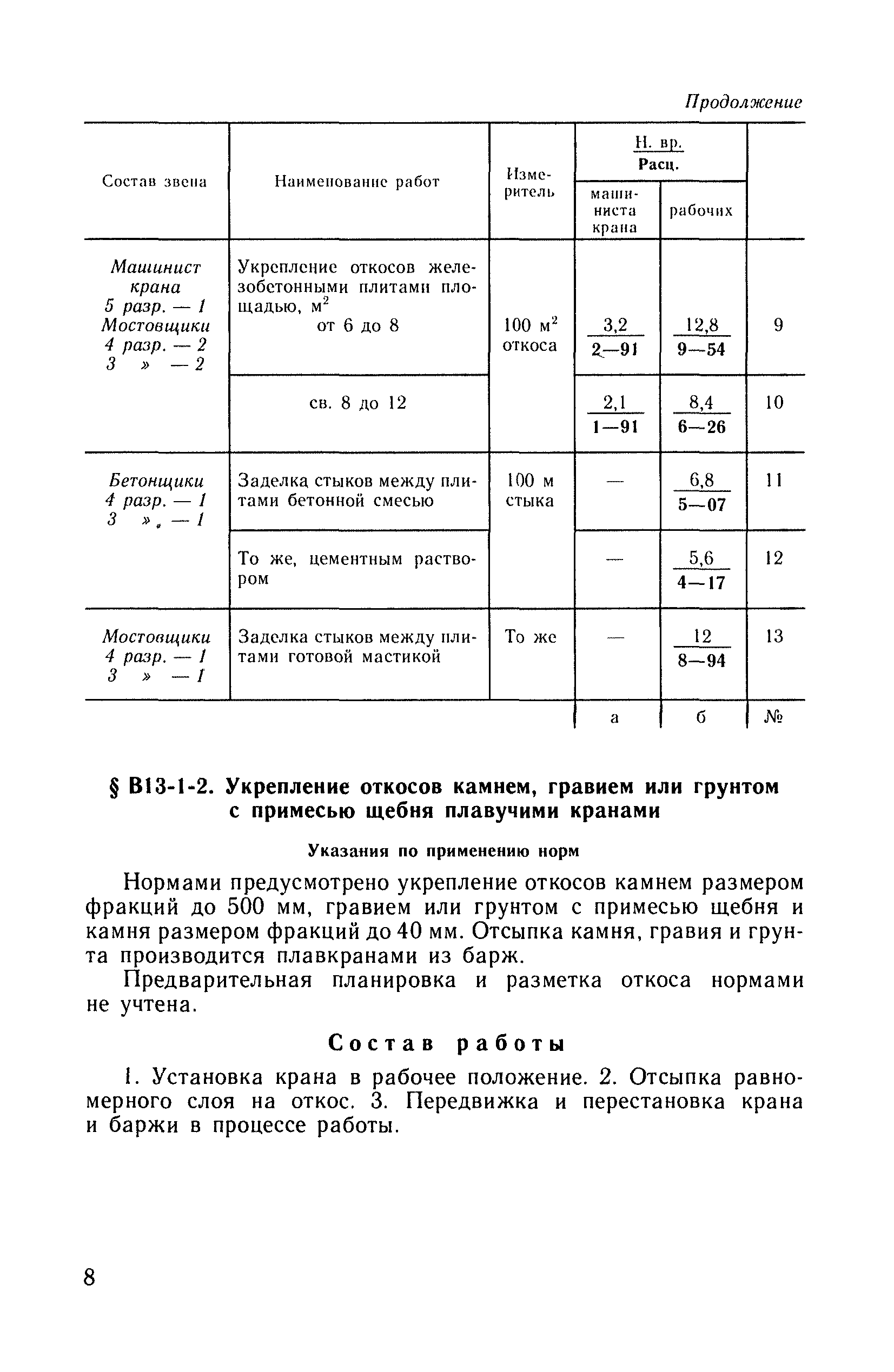 ВНиР В13-1