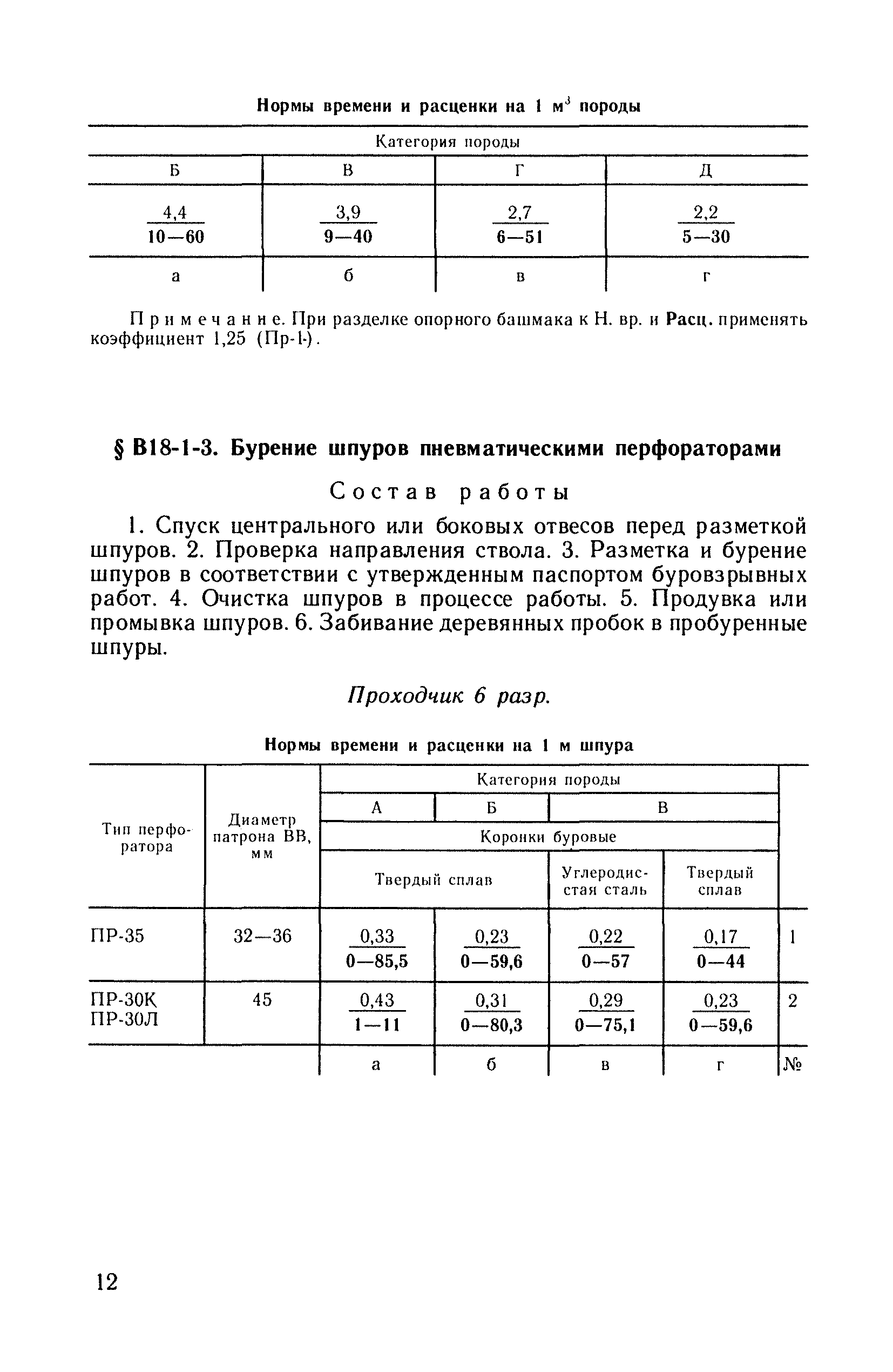 ВНиР В18-1