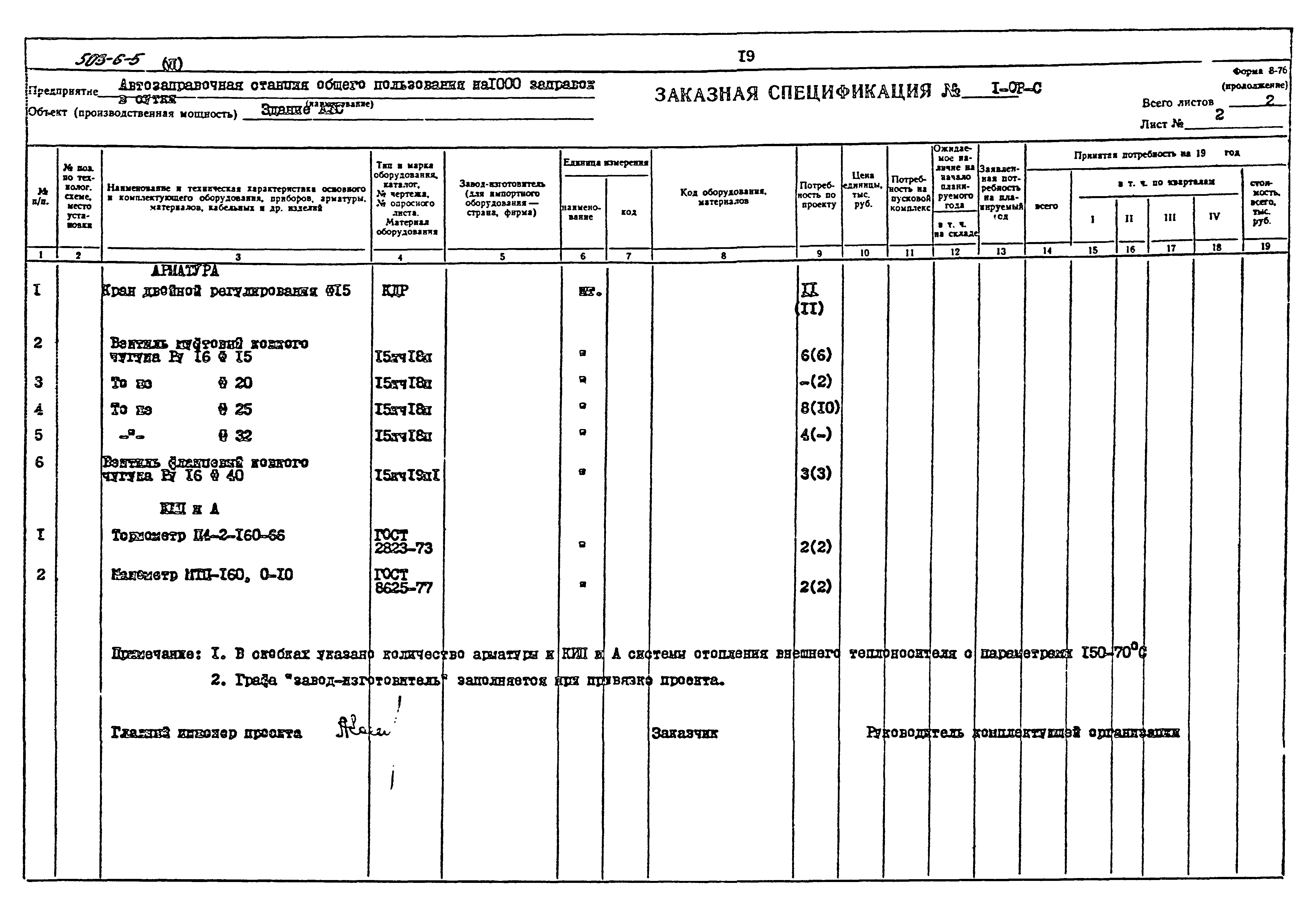 Типовой проект 503-6-5