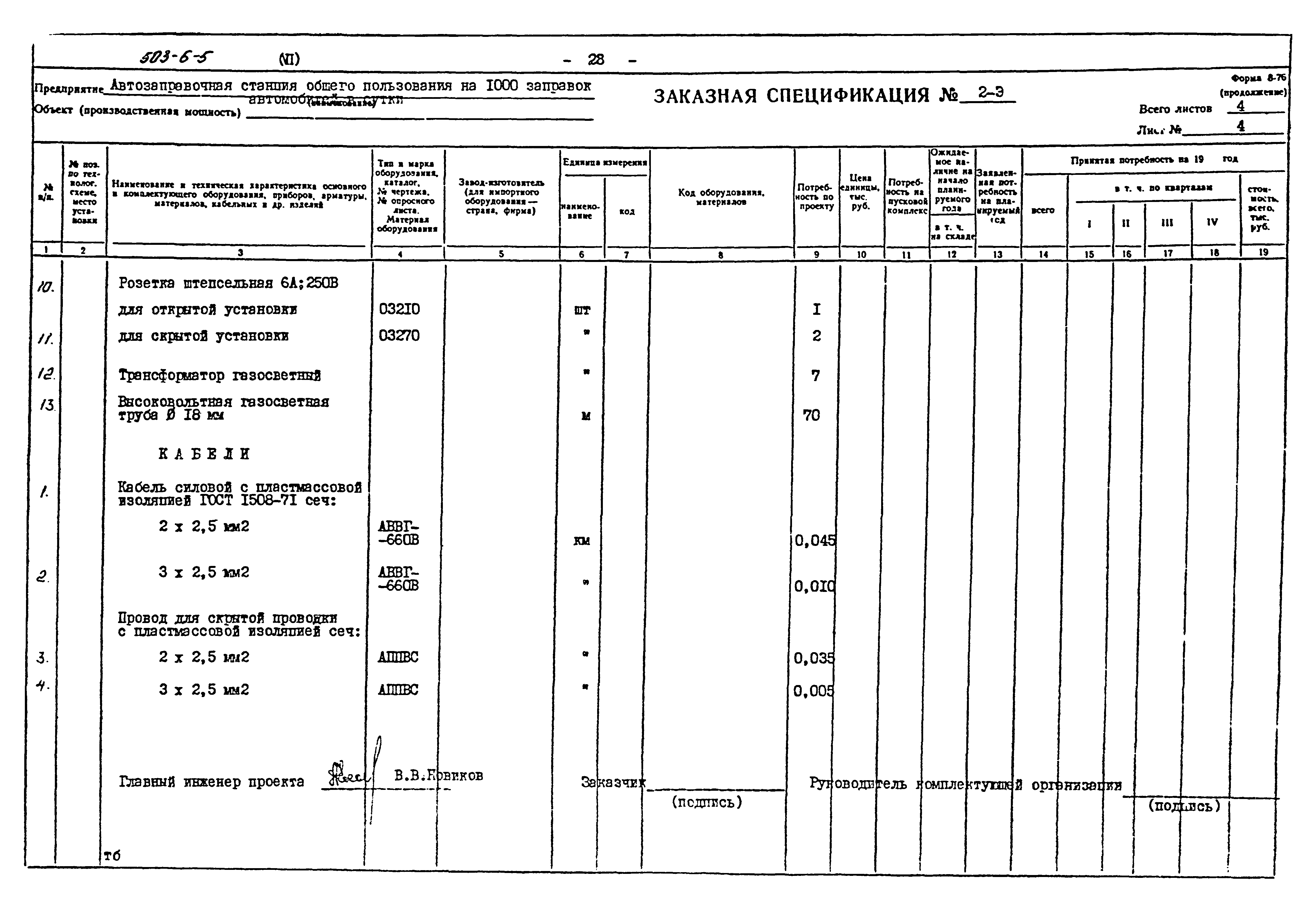 Типовой проект 503-6-5