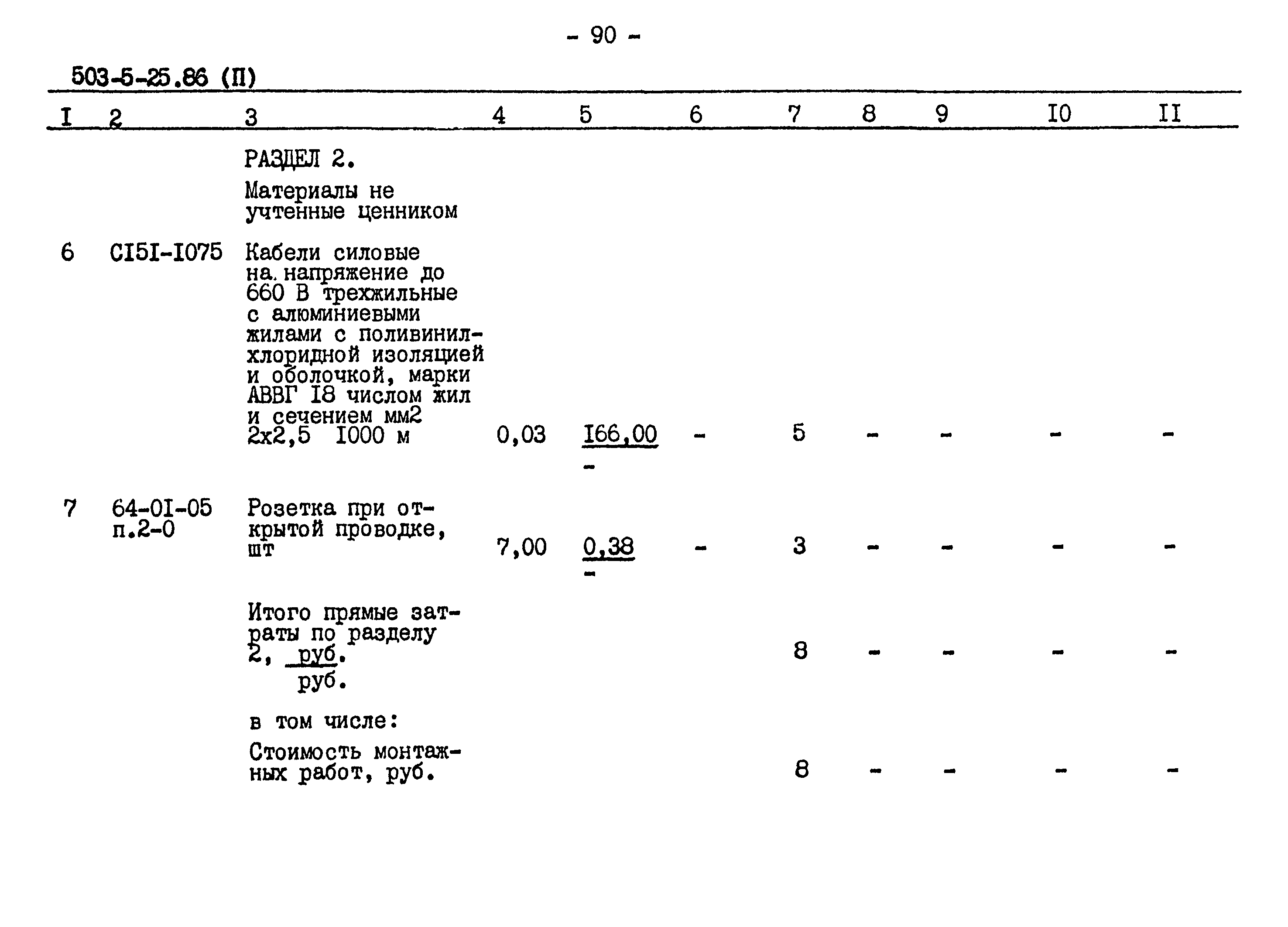 Типовой проект 503-5-25.86