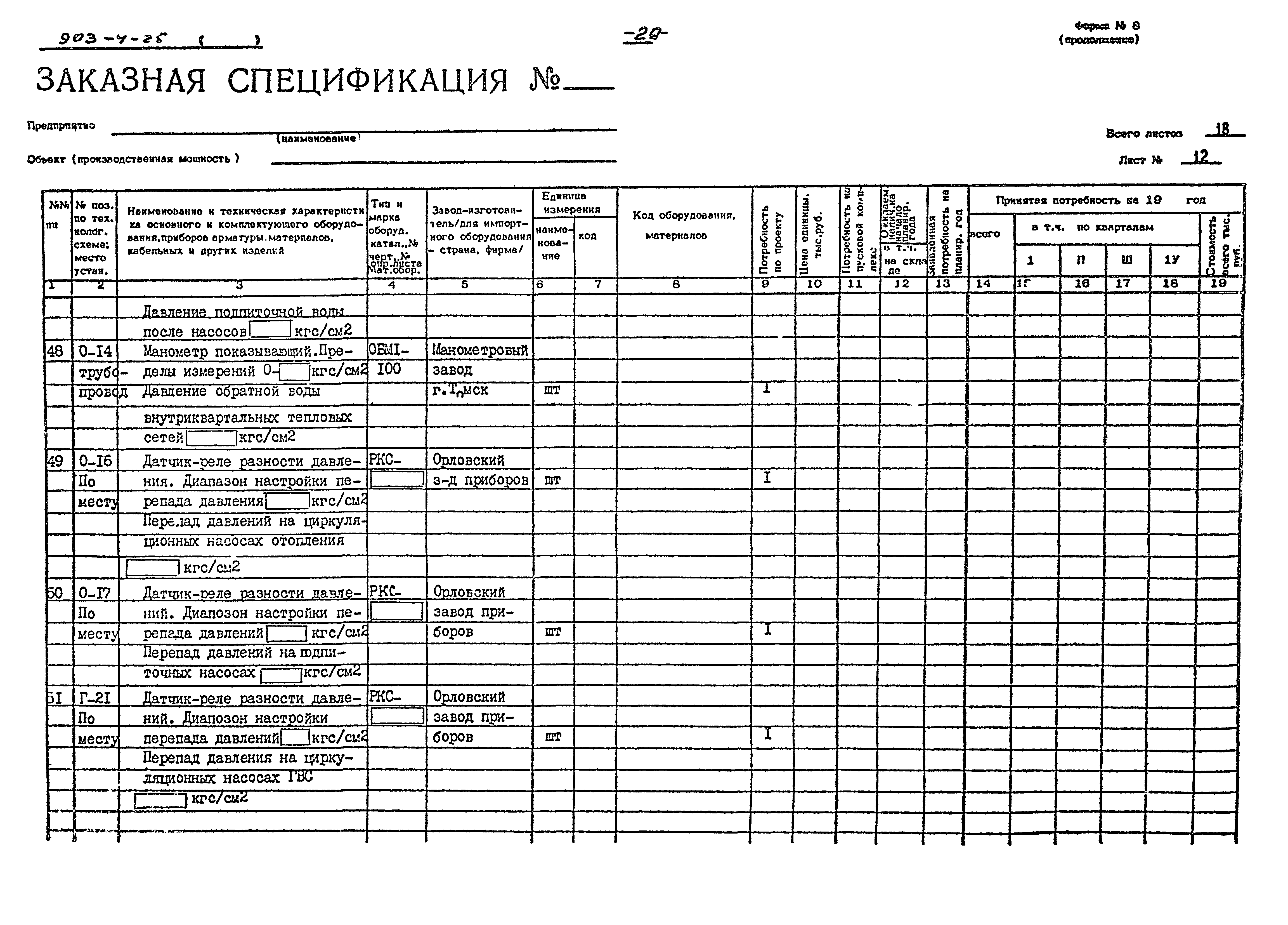 Типовой проект 903-4-25