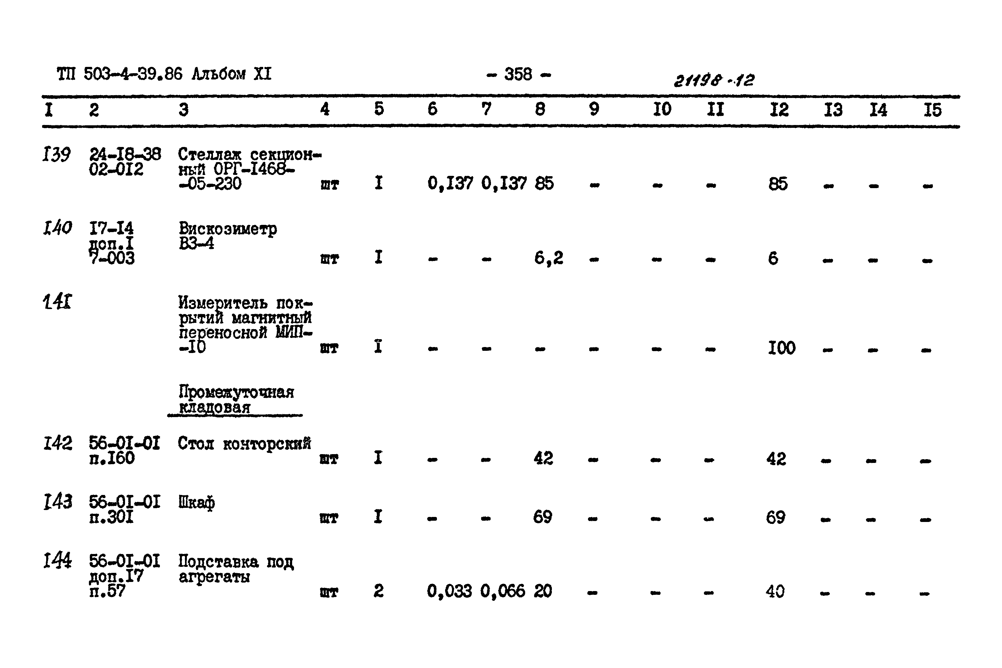 Типовой проект 503-4-39.86