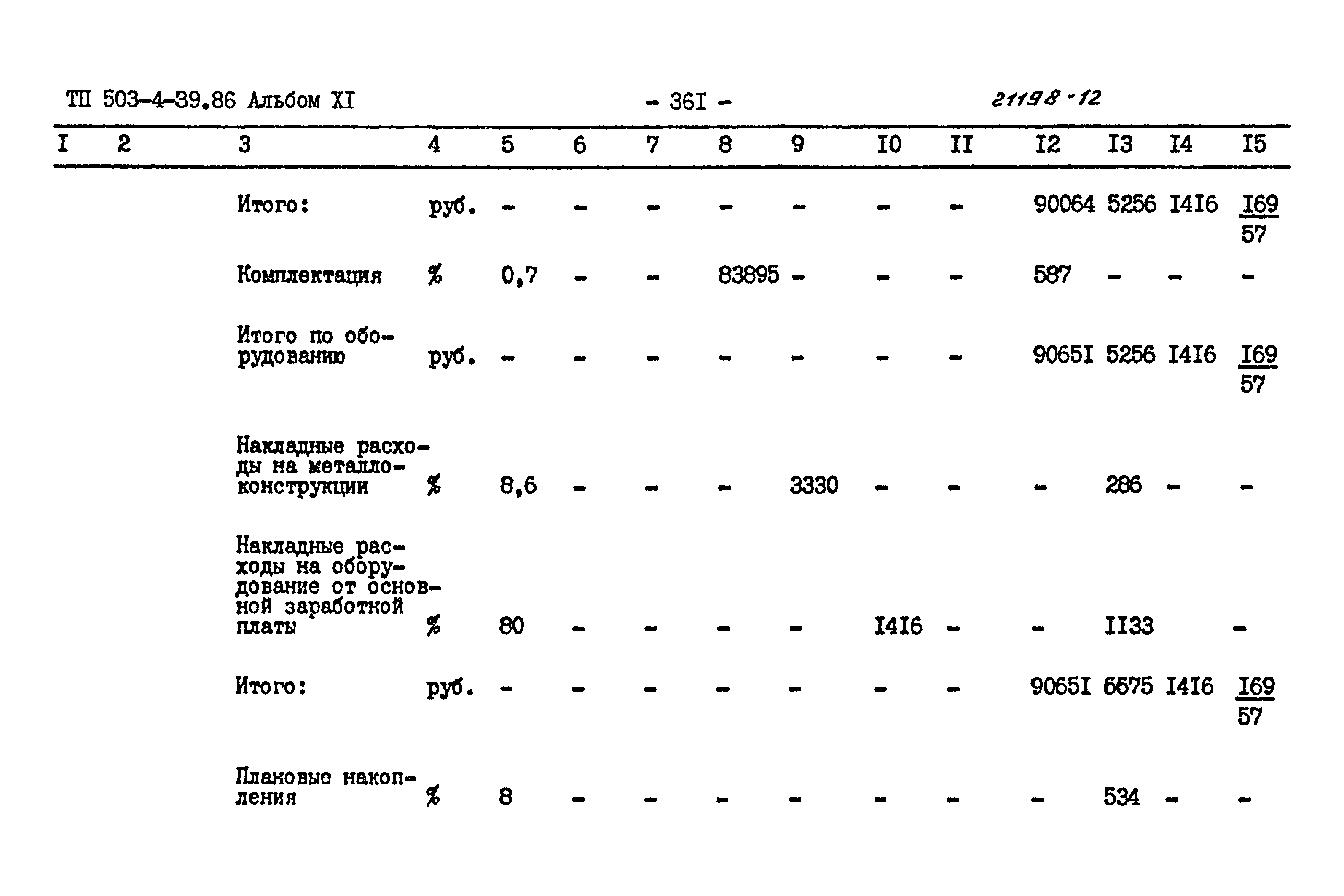 Типовой проект 503-4-39.86