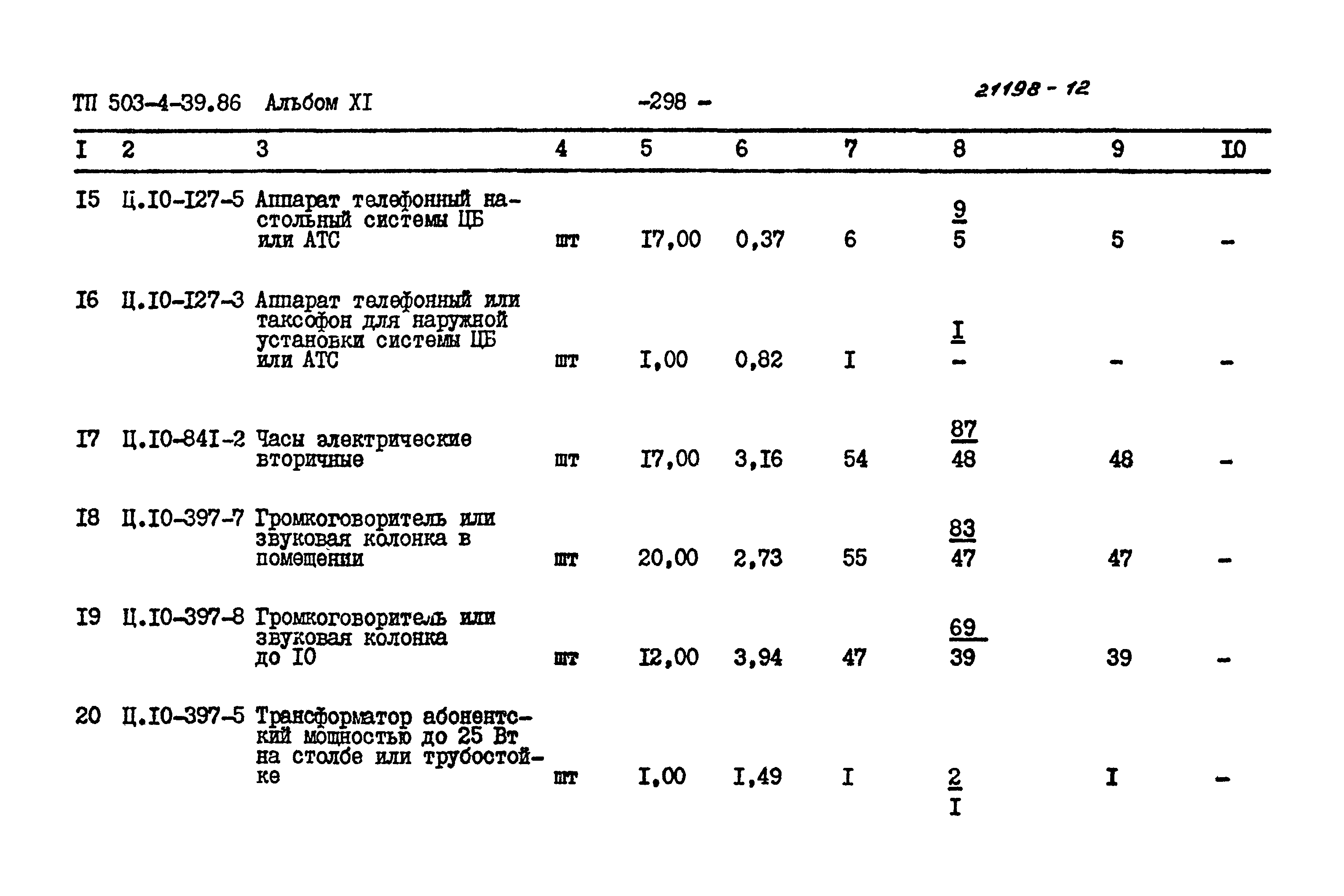 Типовой проект 503-4-39.86