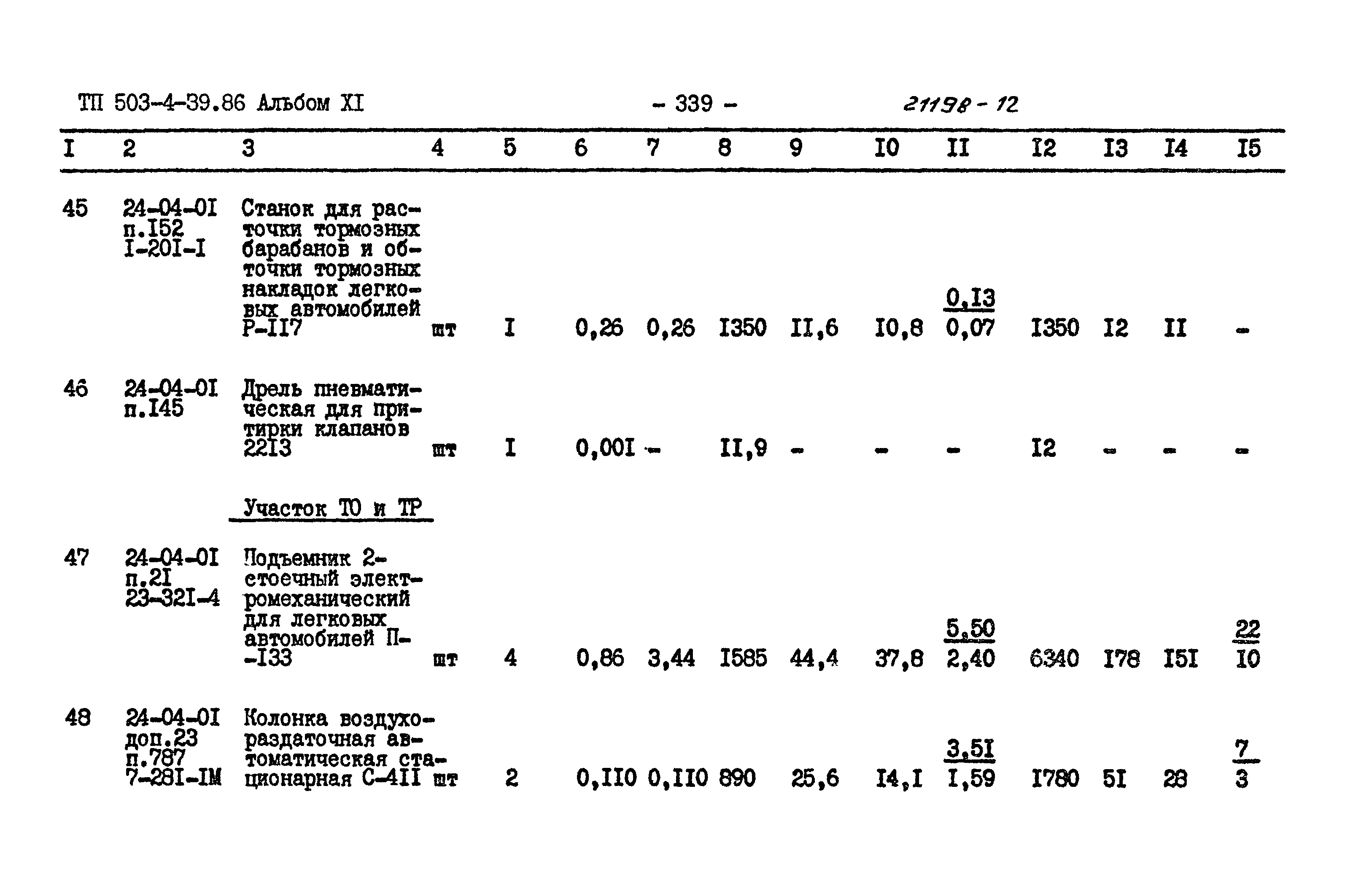 Типовой проект 503-4-39.86