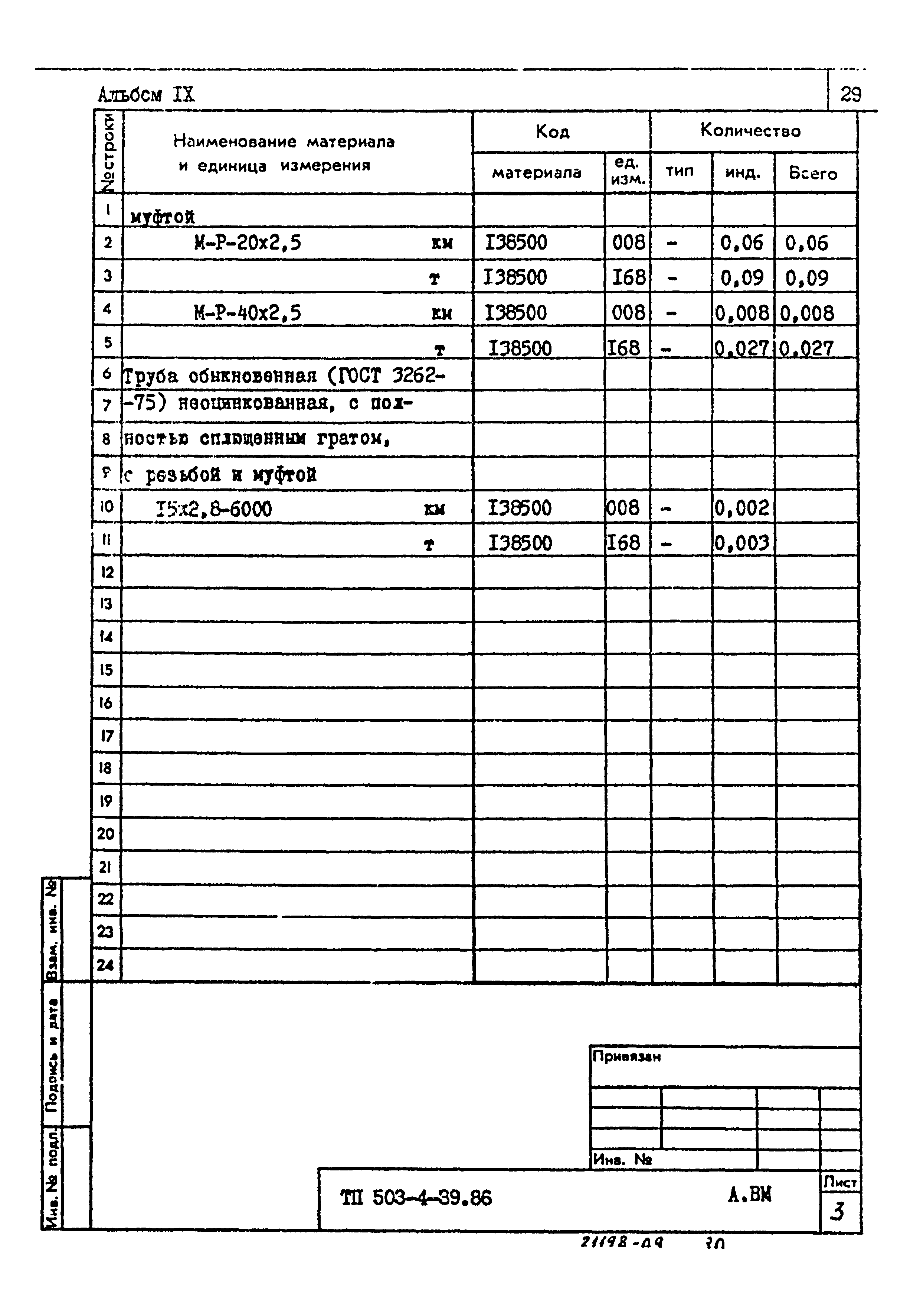 Типовой проект 503-4-39.86