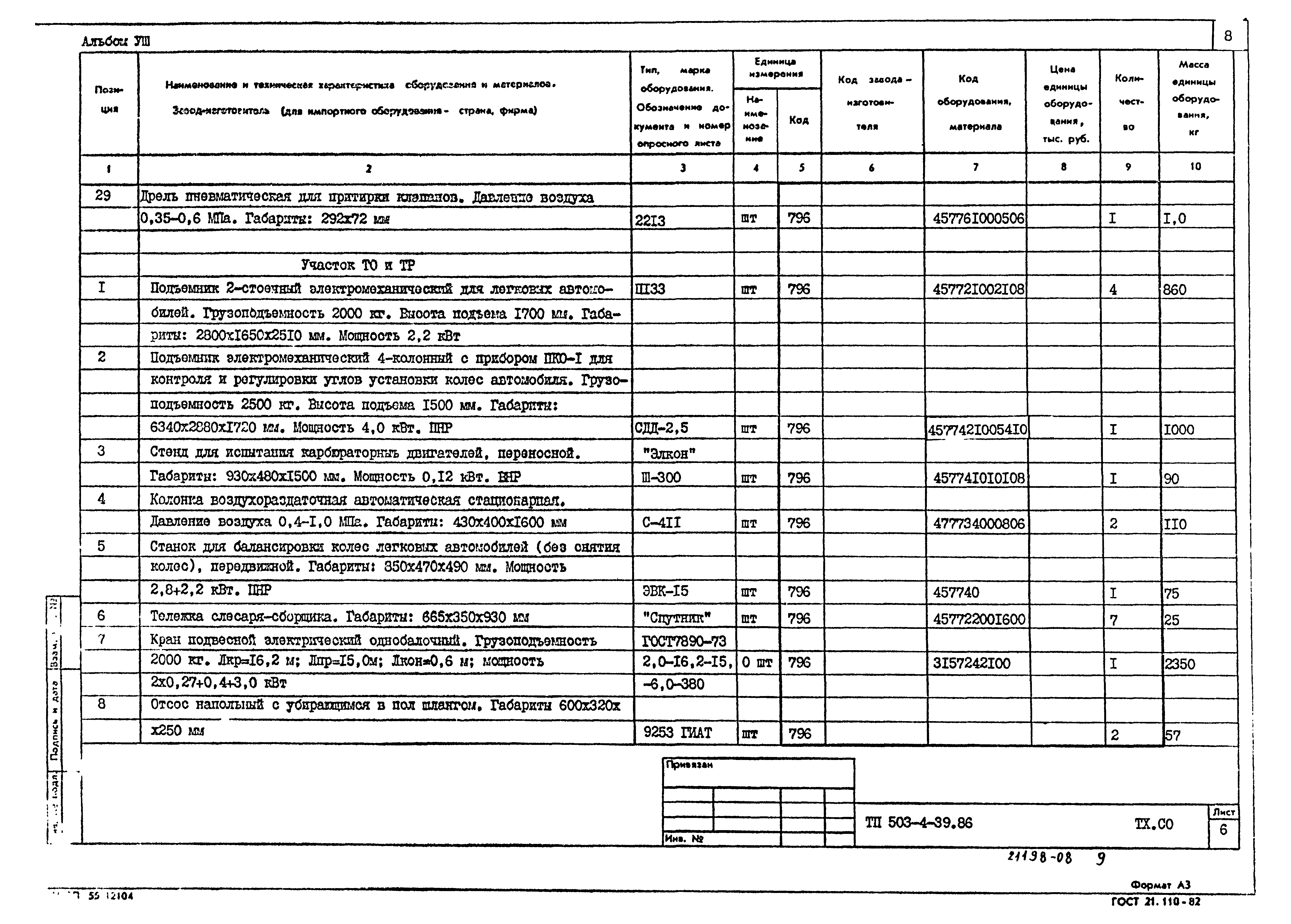 Типовой проект 503-4-39.86