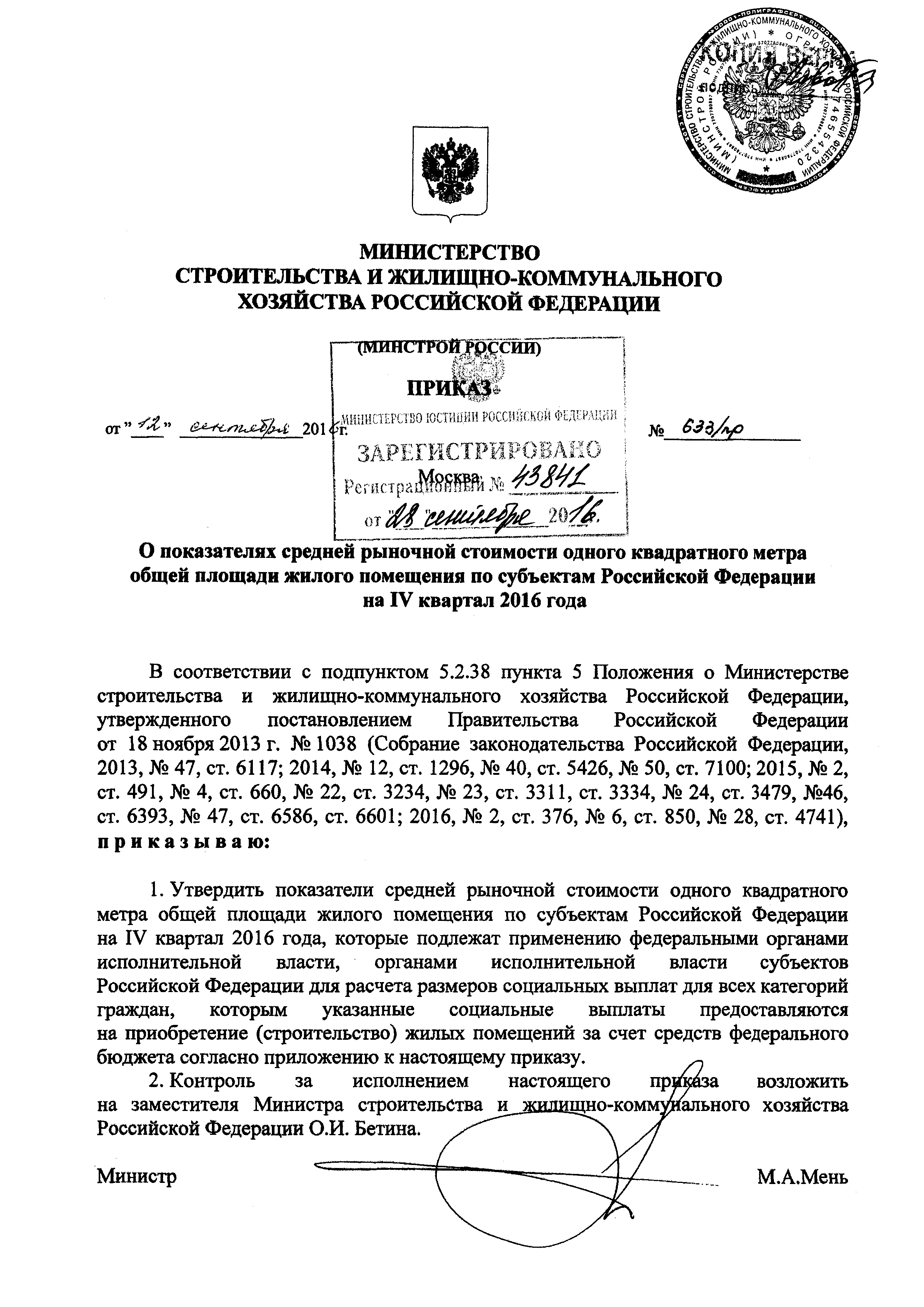 Приказ 633/пр