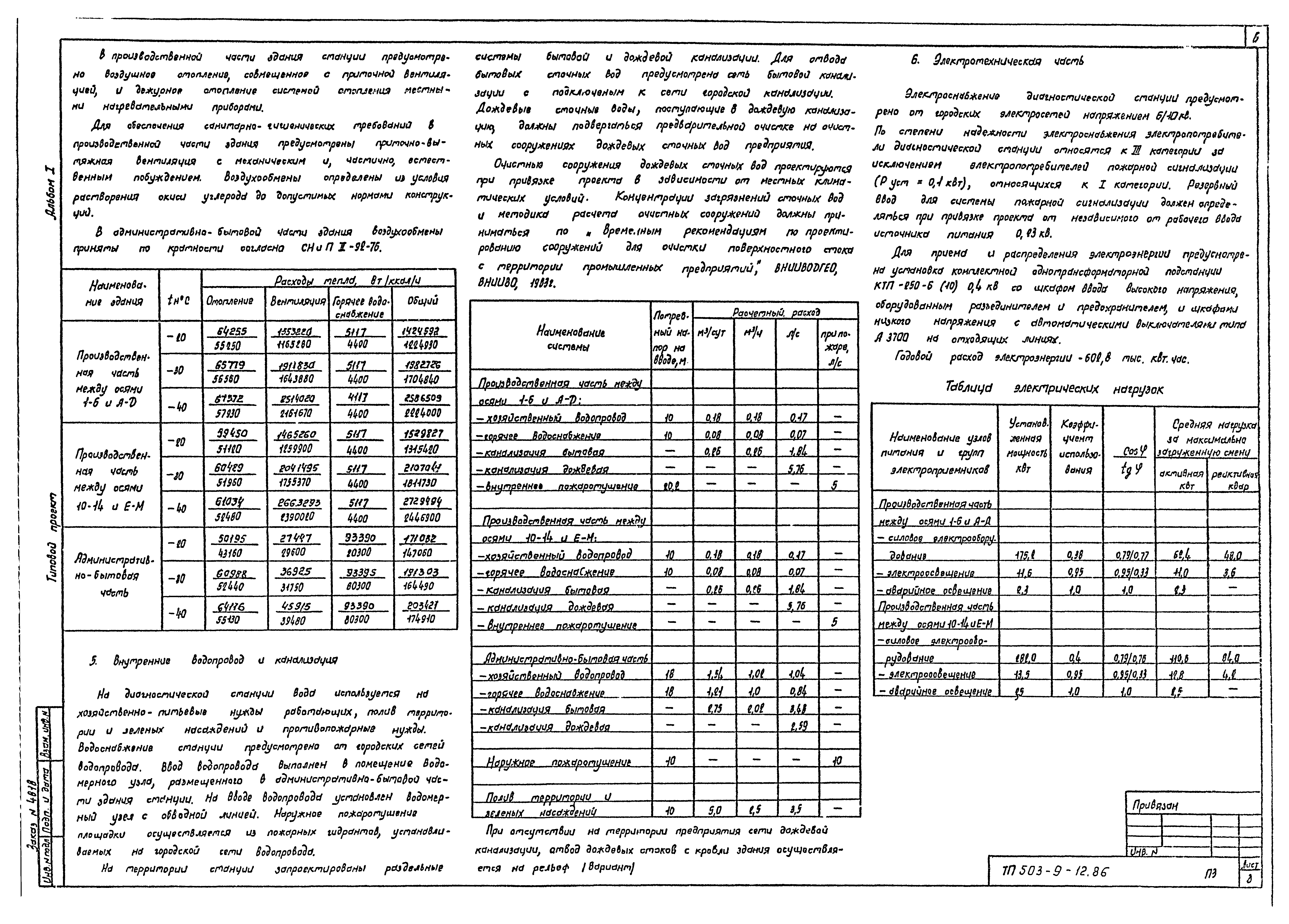 Типовой проект 503-9-12.86