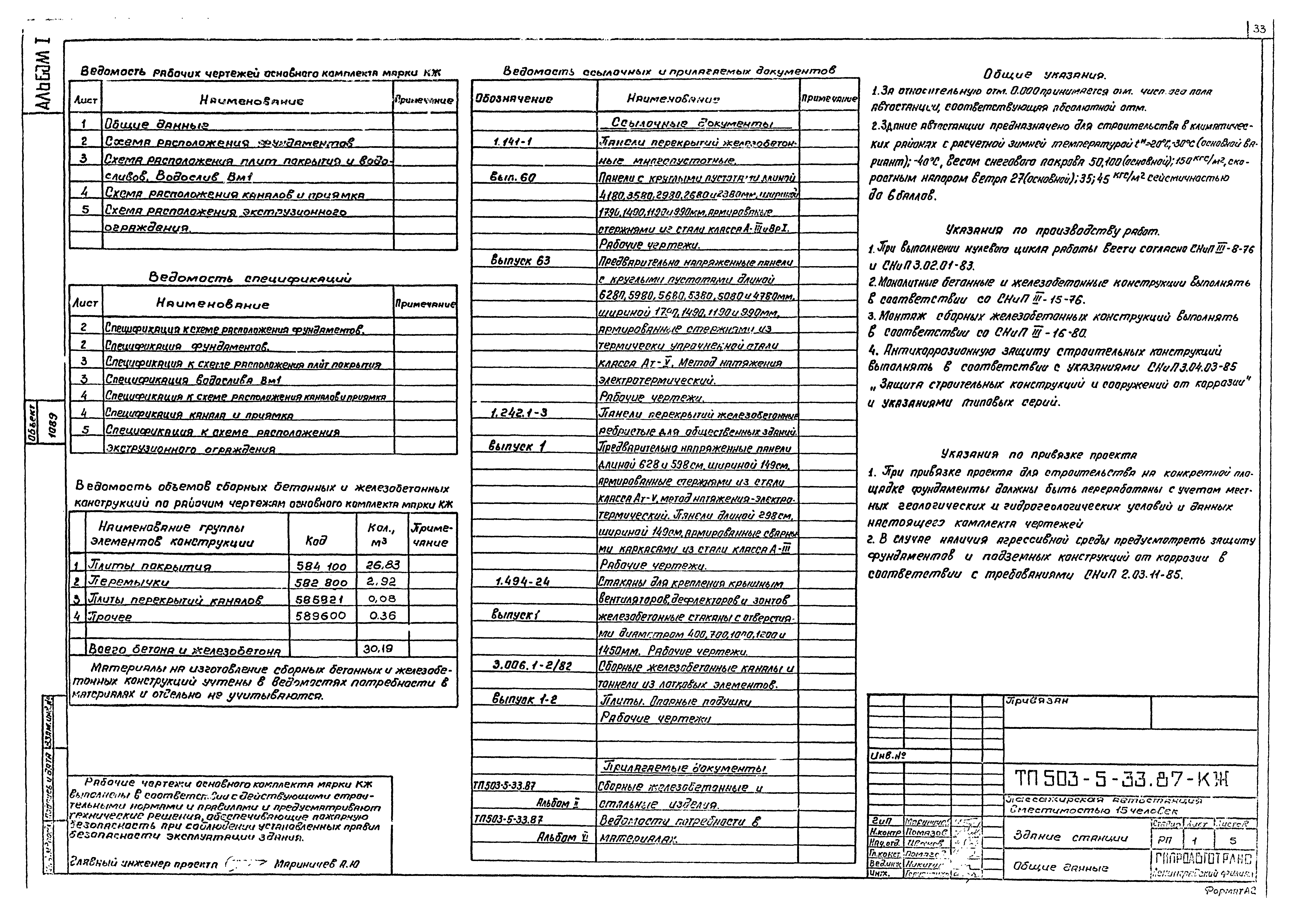 Типовой проект 503-5-33.87