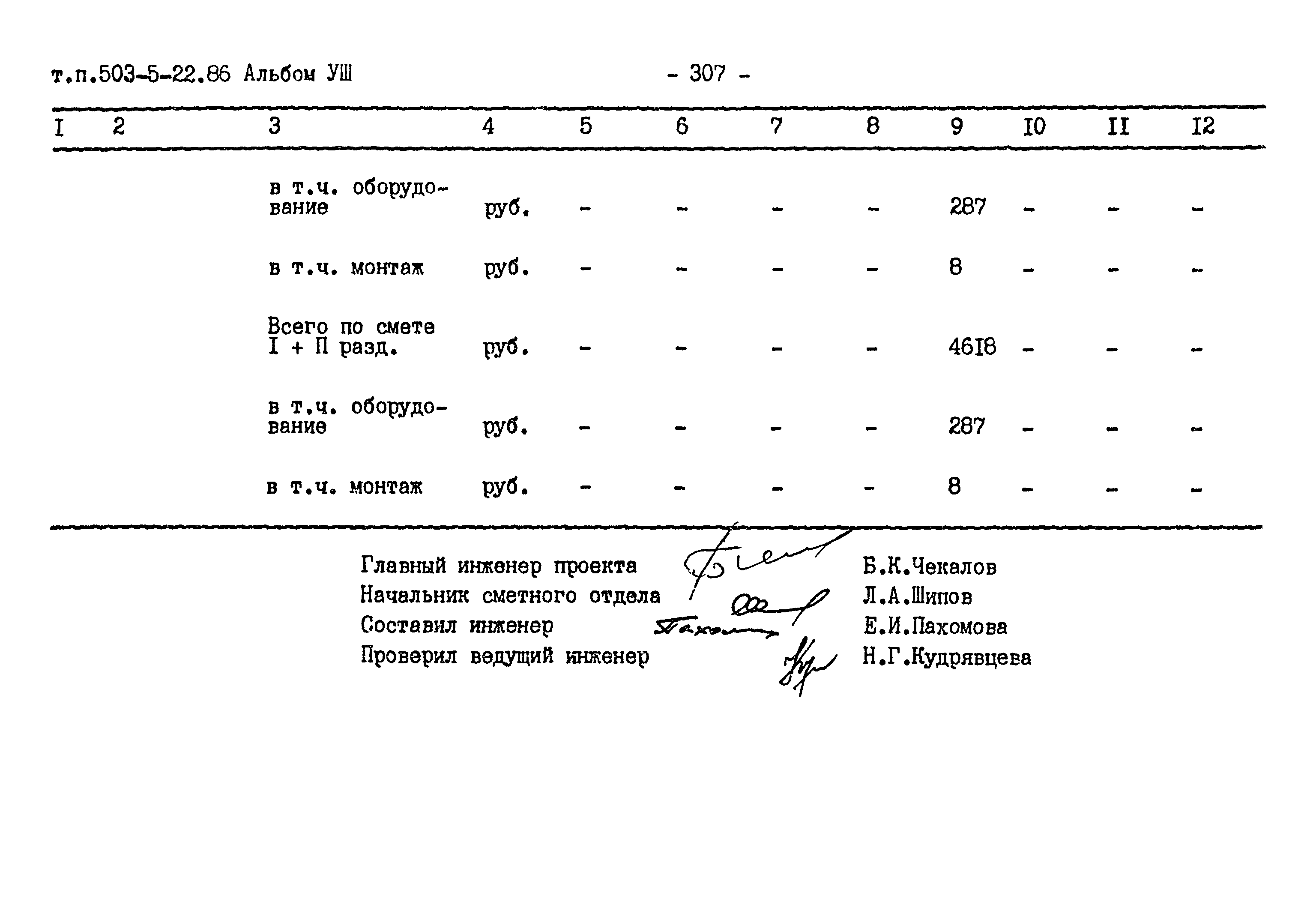 Типовой проект 503-5-22.86