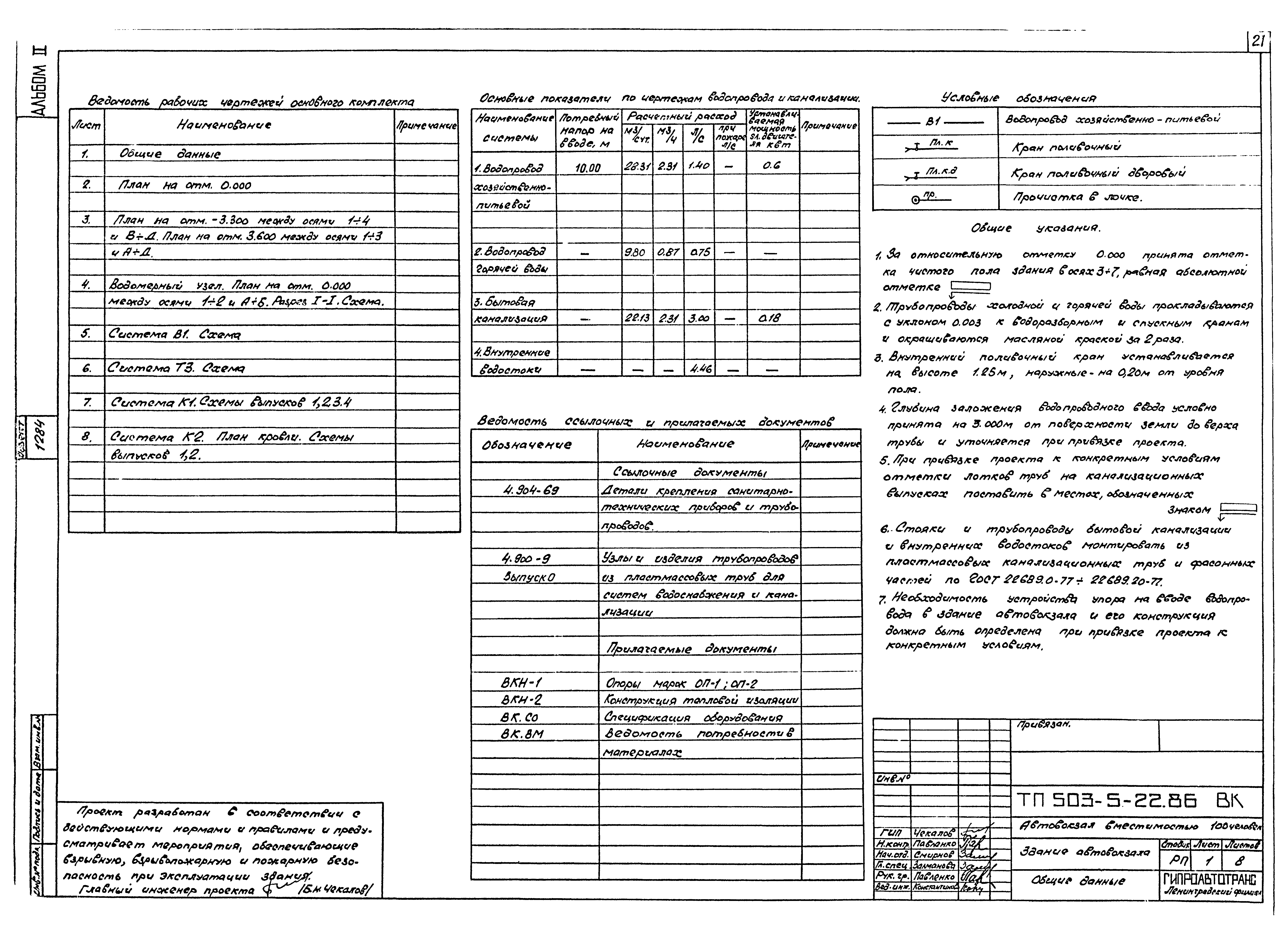 Типовой проект 503-5-22.86