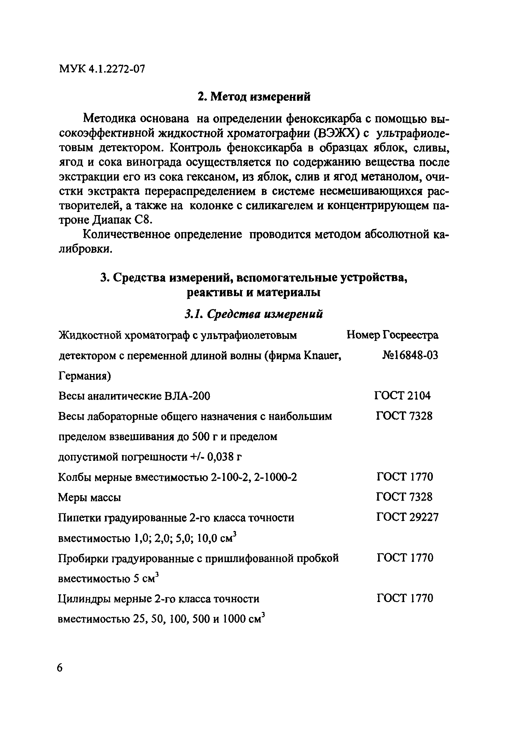 МУК 4.1.2272-07