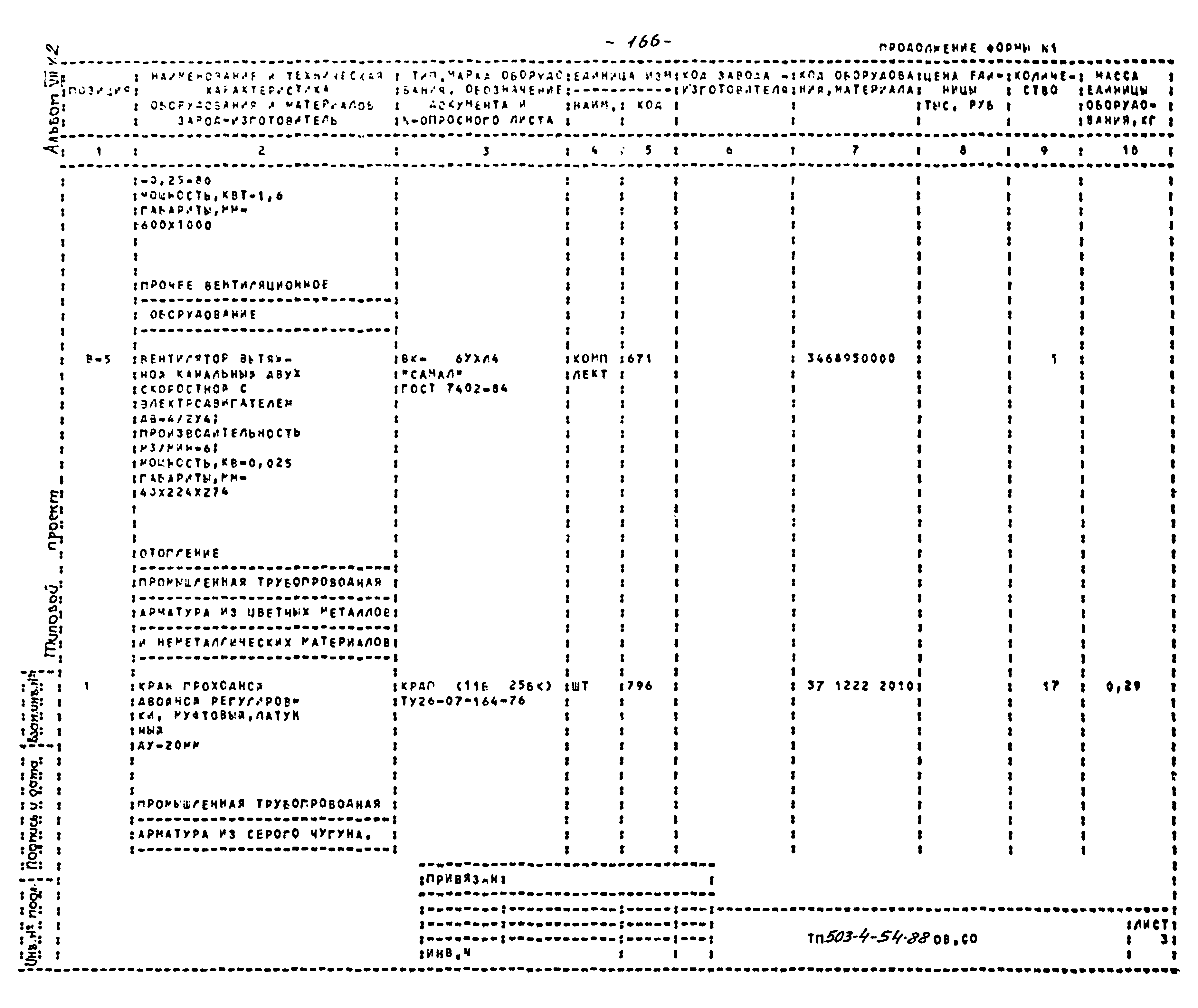 Типовой проект 503-4-54.88