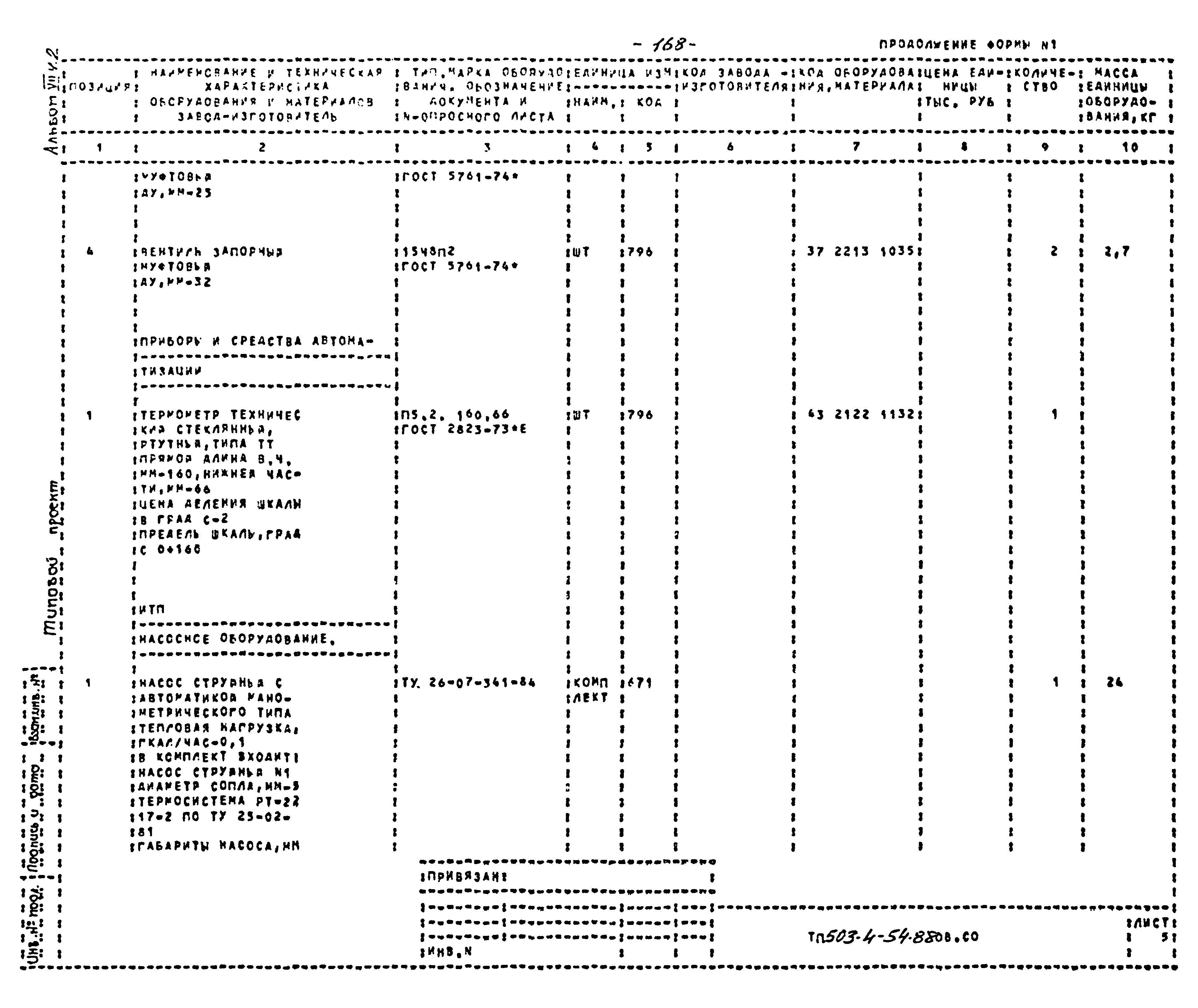 Типовой проект 503-4-54.88