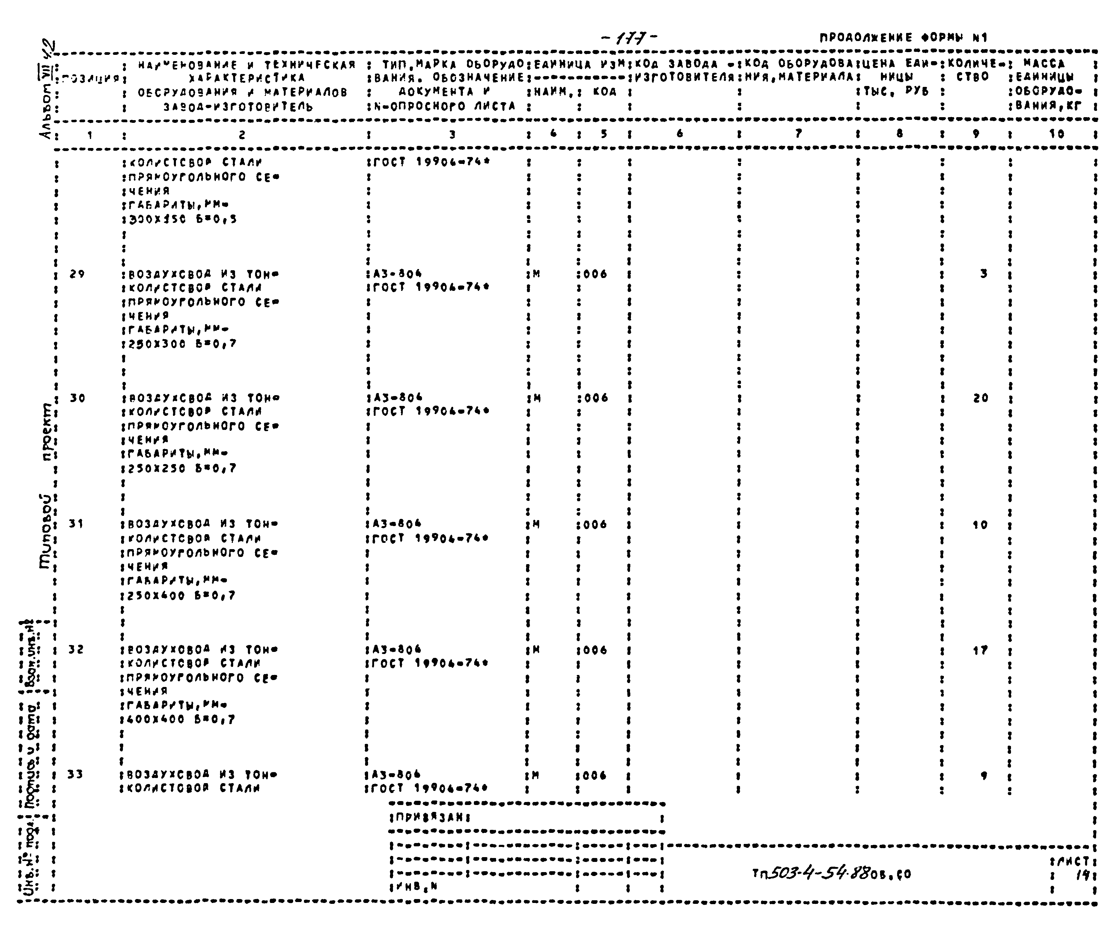 Типовой проект 503-4-54.88