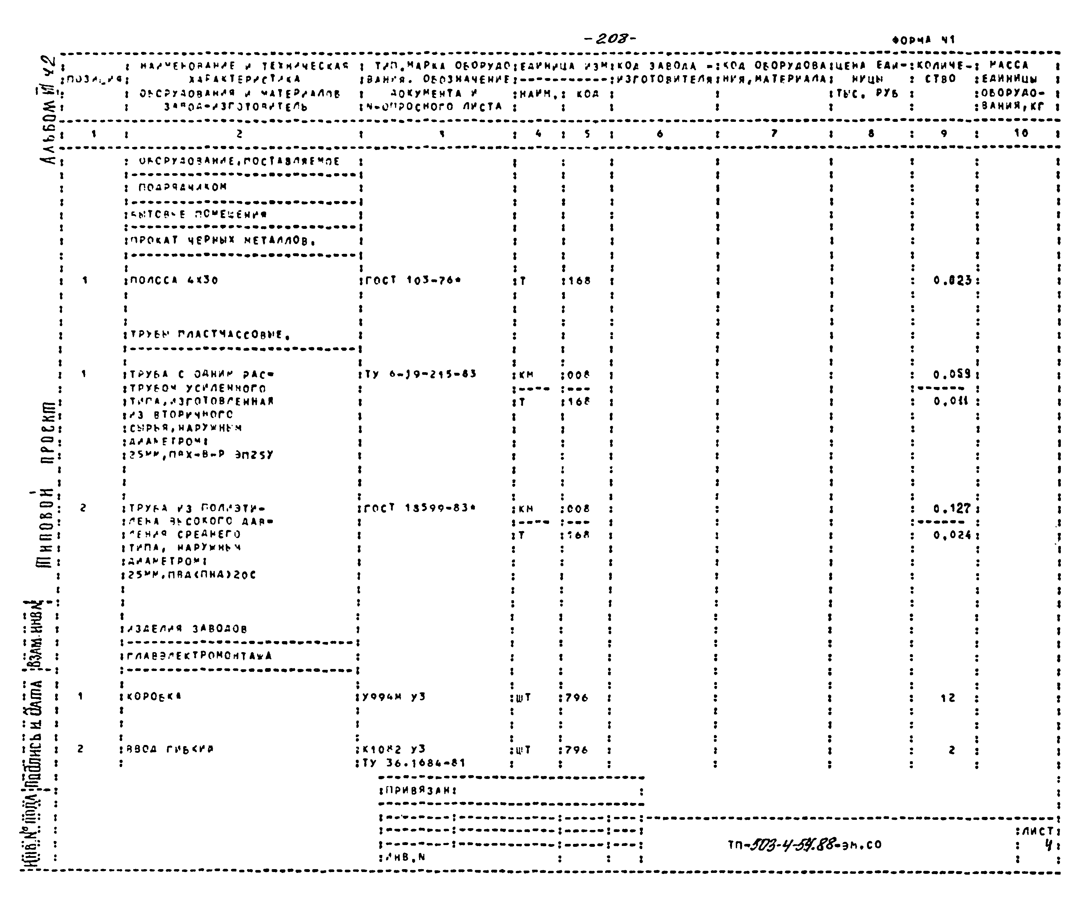 Типовой проект 503-4-54.88