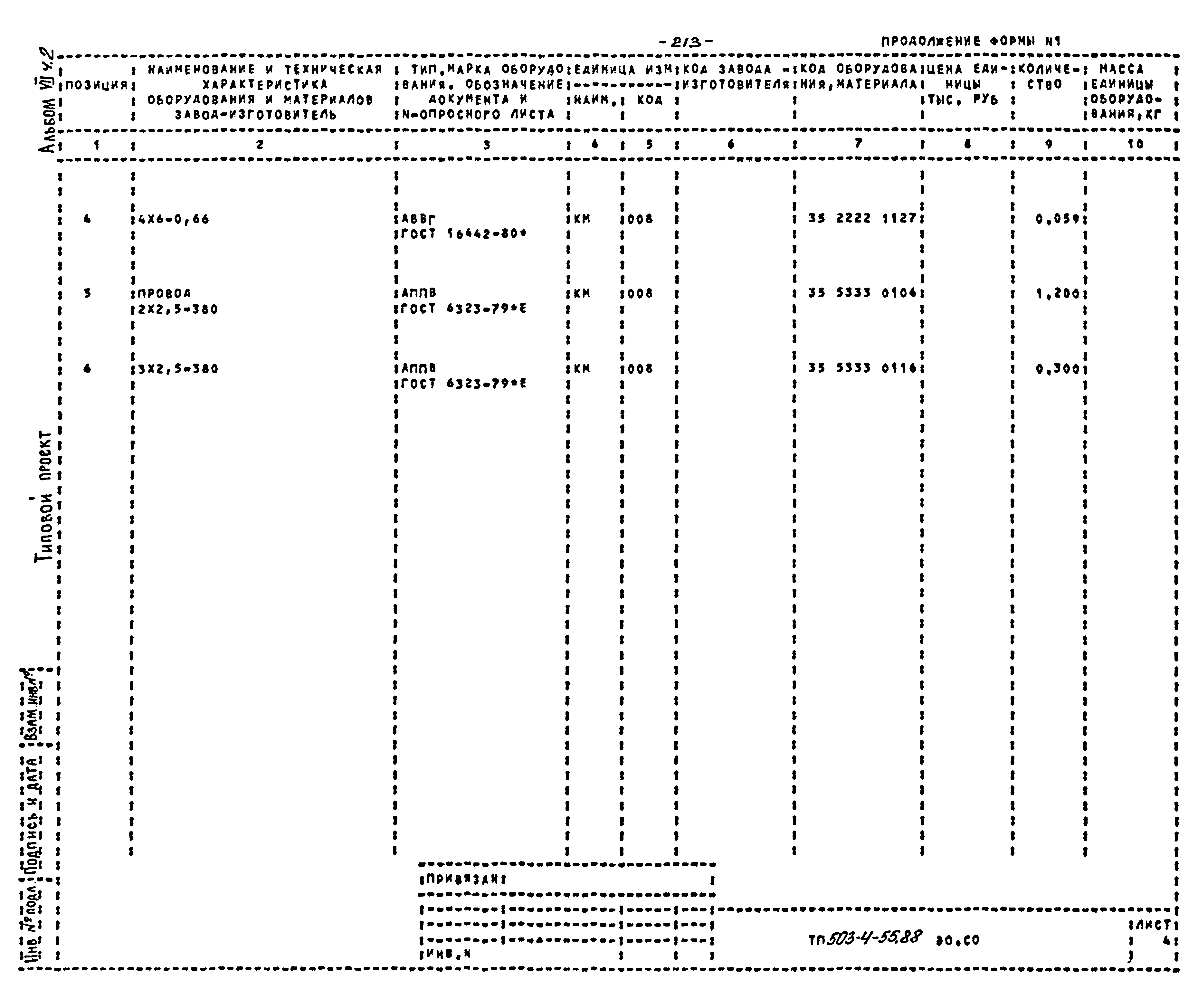 Типовой проект 503-4-54.88