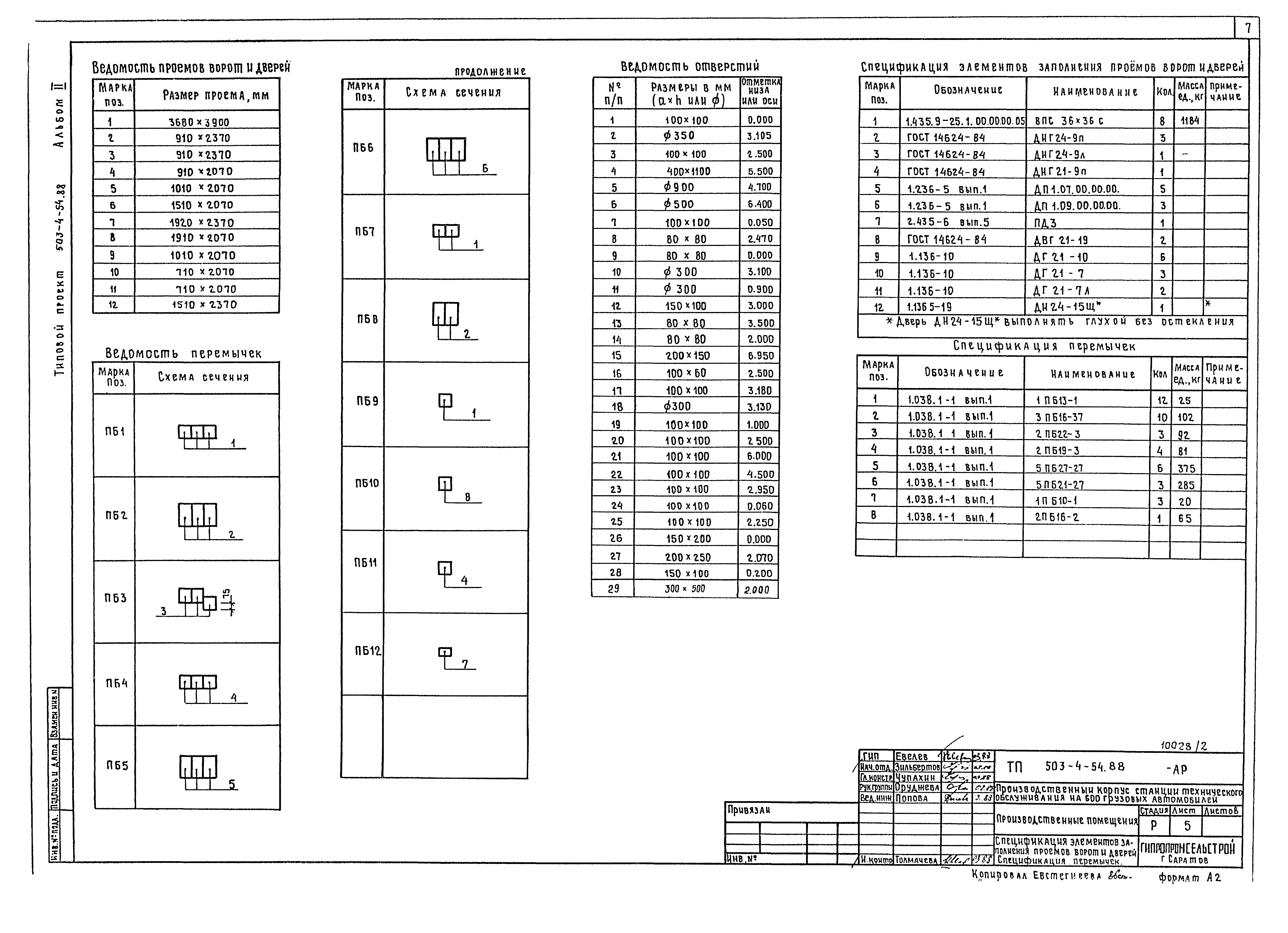 Типовой проект 503-4-54.88