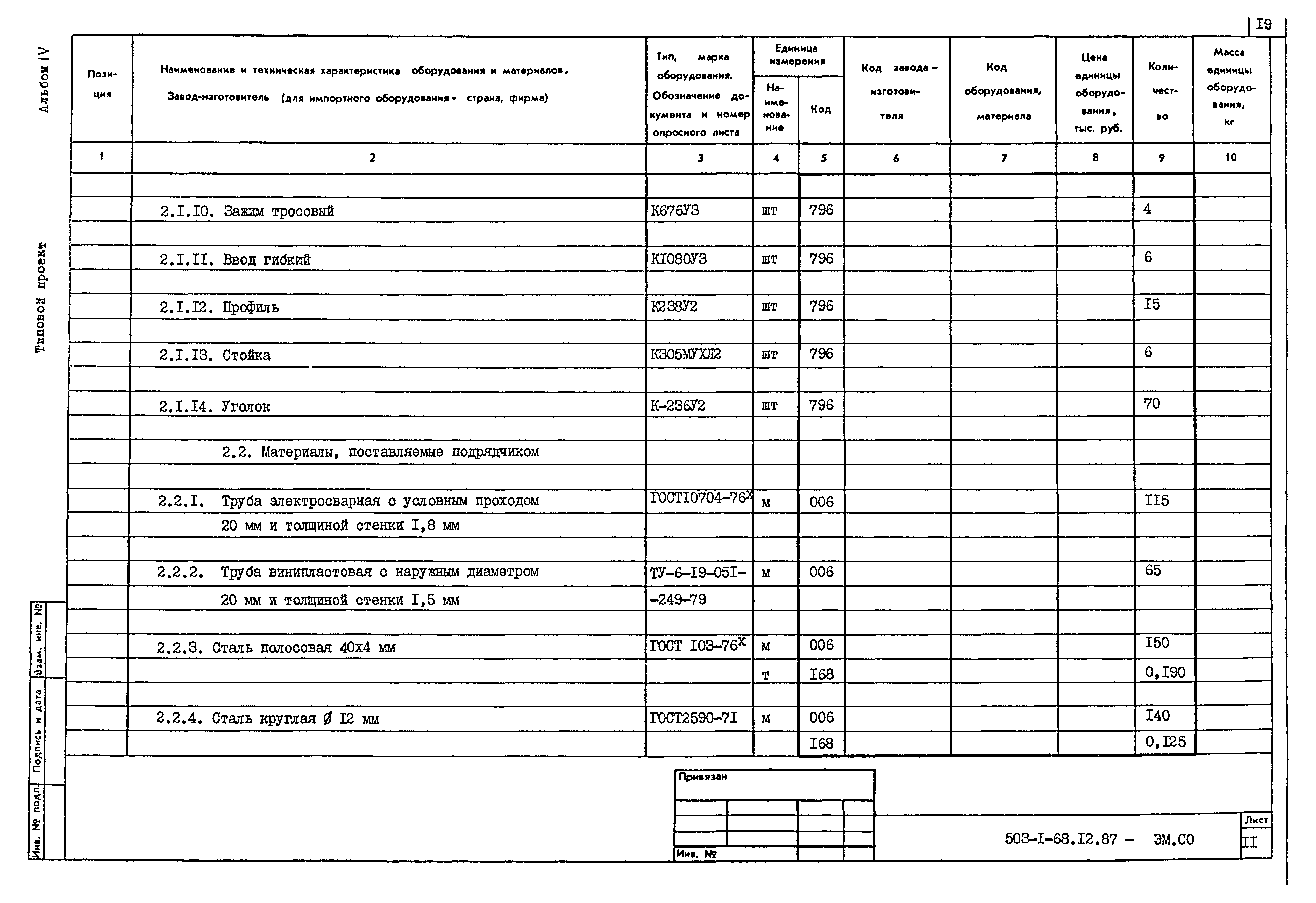 Типовой проект 503-1-68.12.87