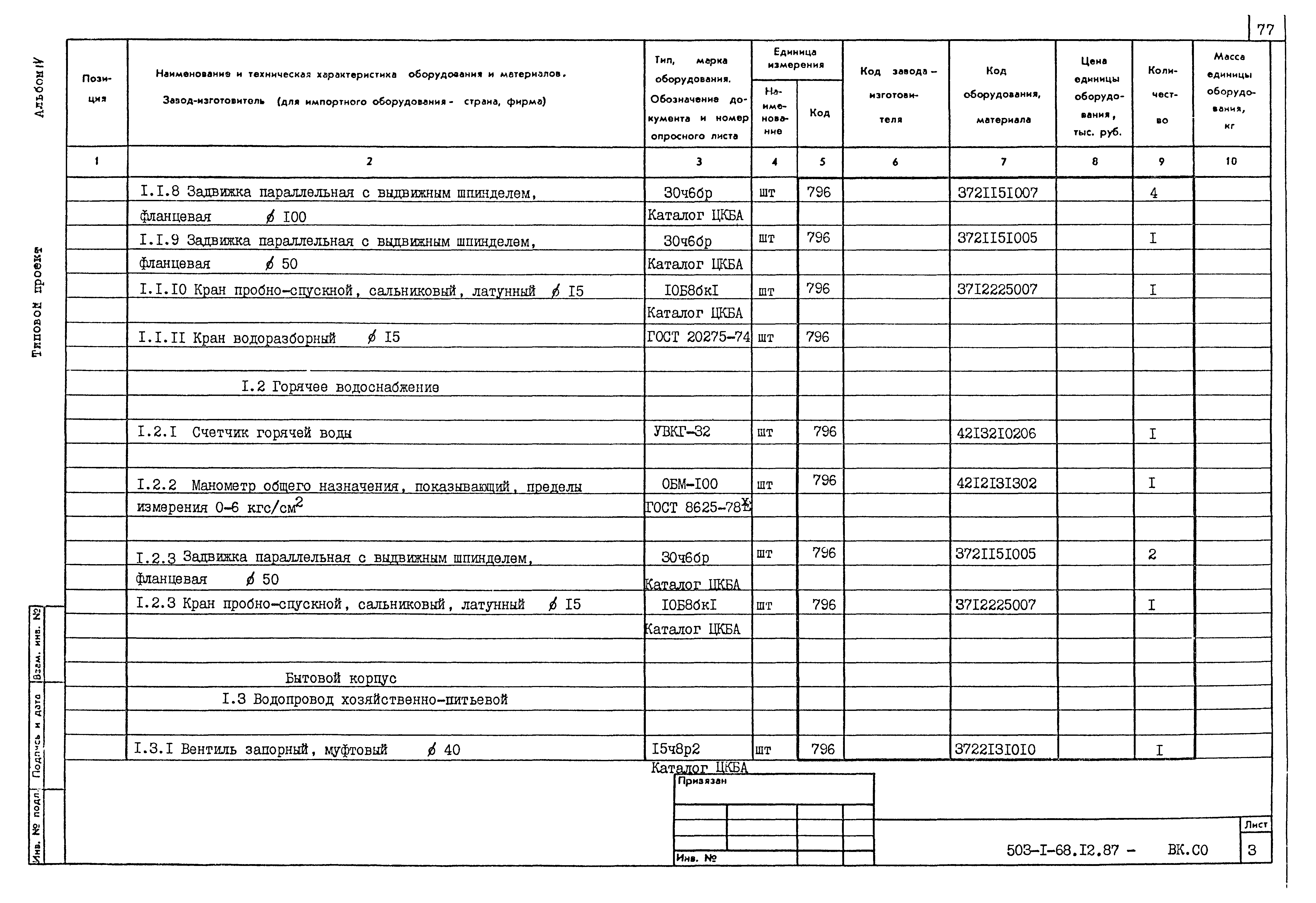 Типовой проект 503-1-68.12.87