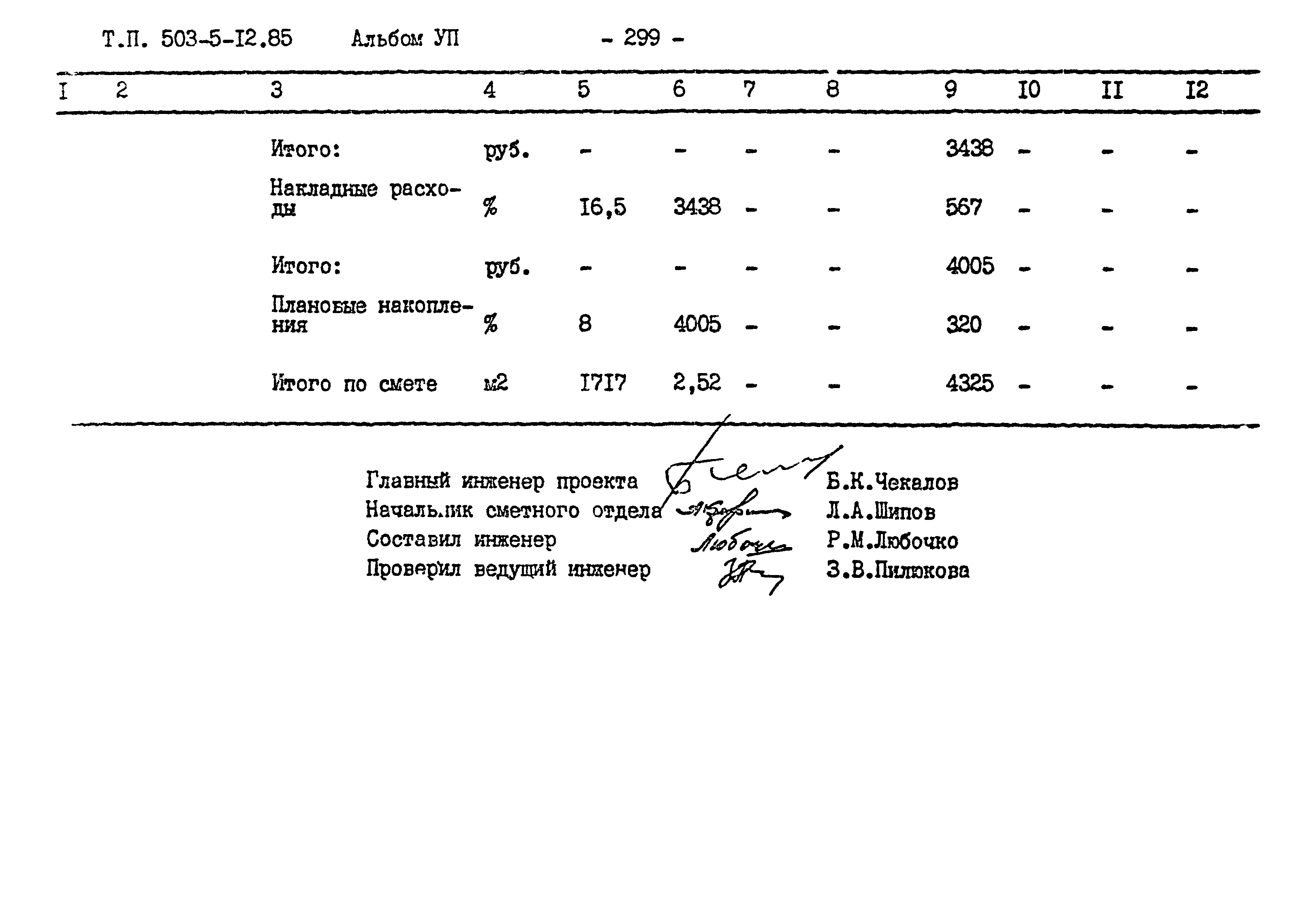 Типовой проект 503-5-12.85
