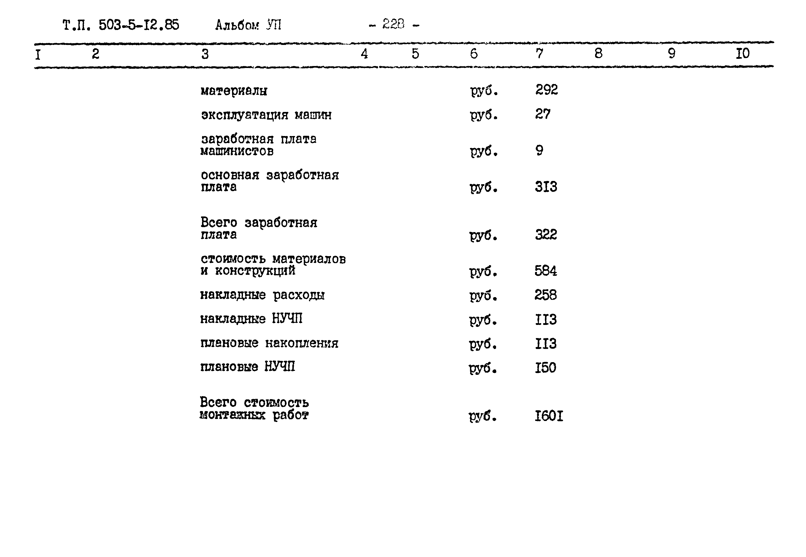 Типовой проект 503-5-12.85