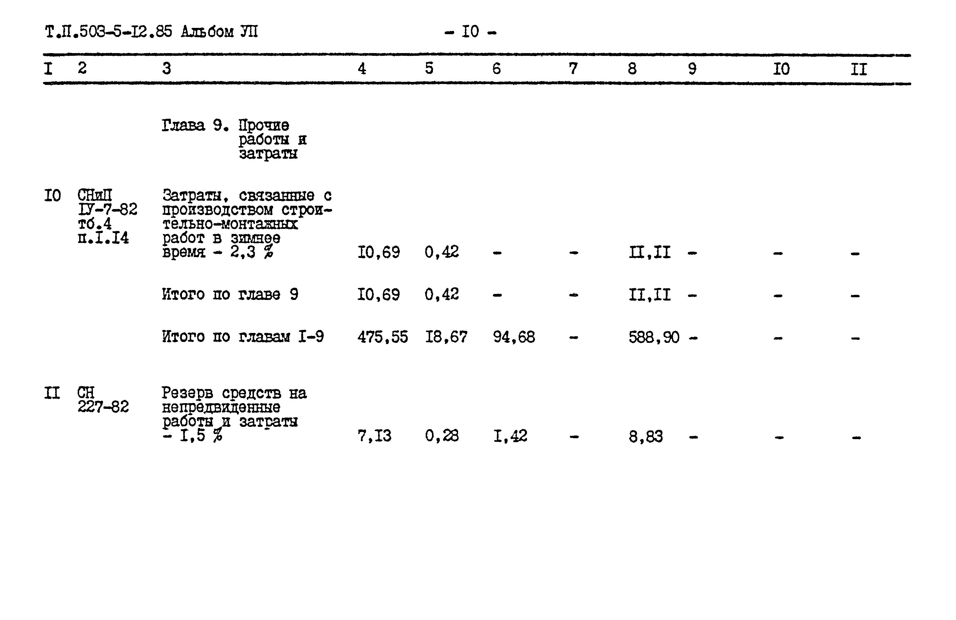 Типовой проект 503-5-12.85