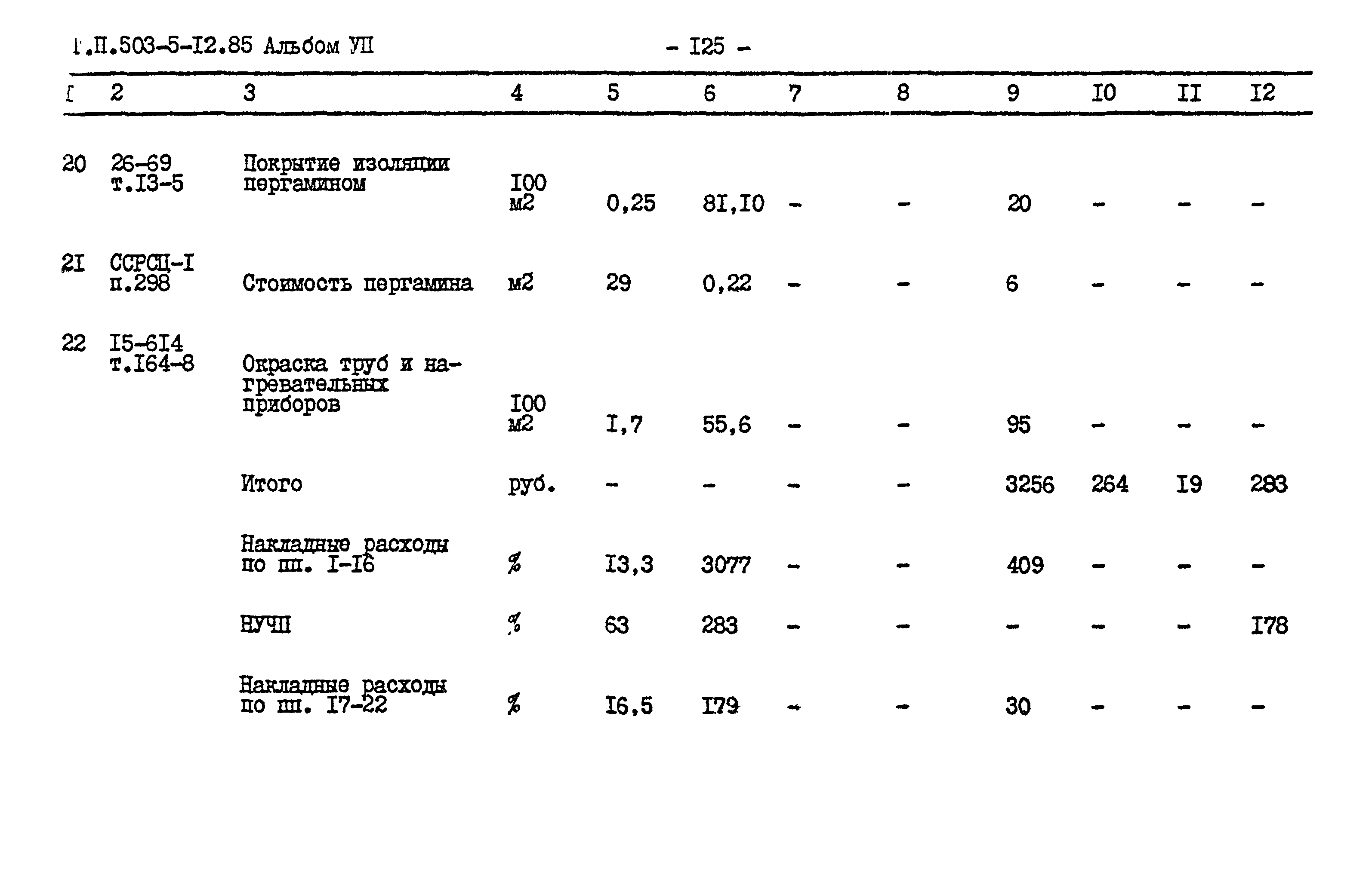 Типовой проект 503-5-12.85