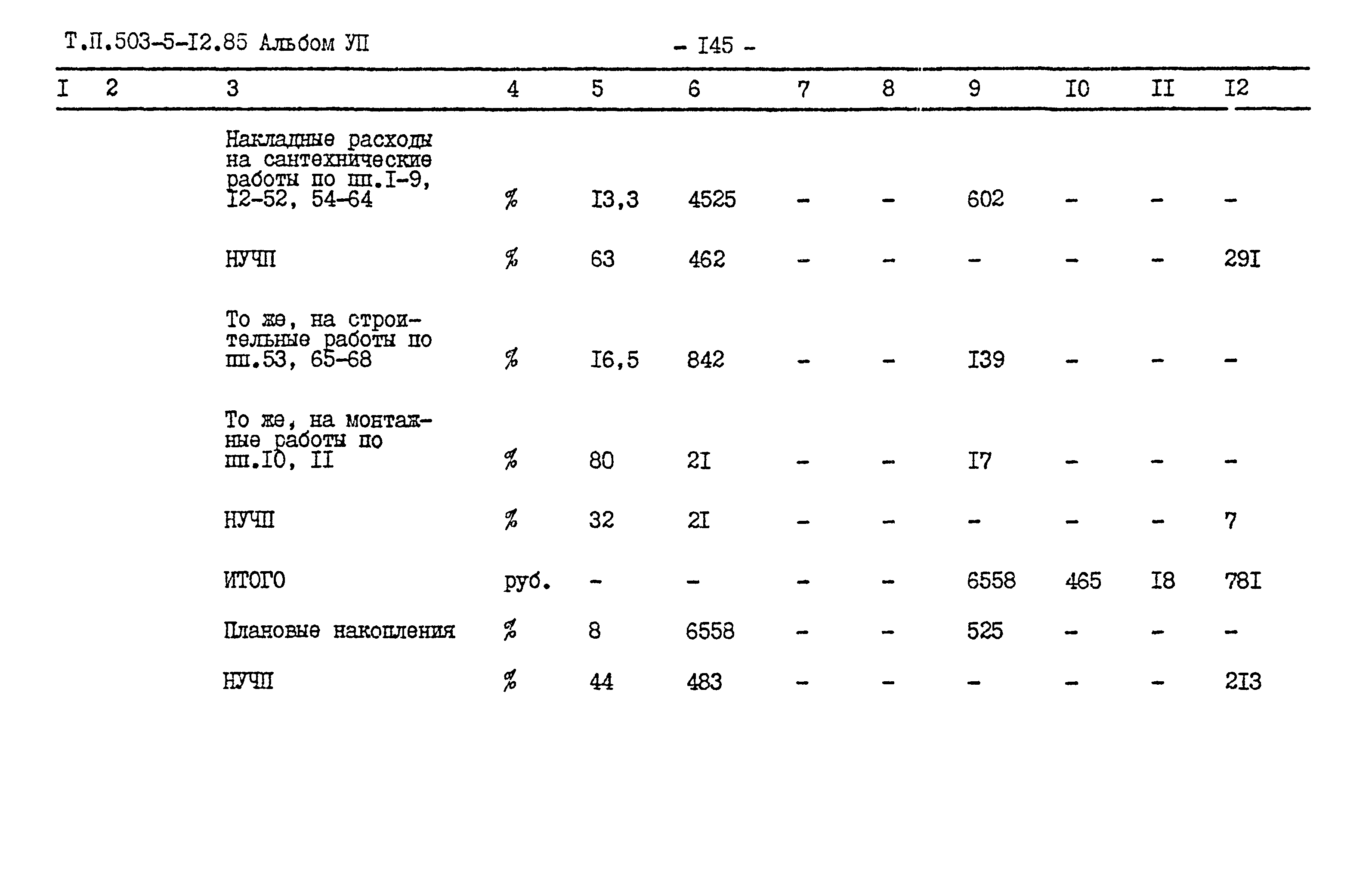 Типовой проект 503-5-12.85