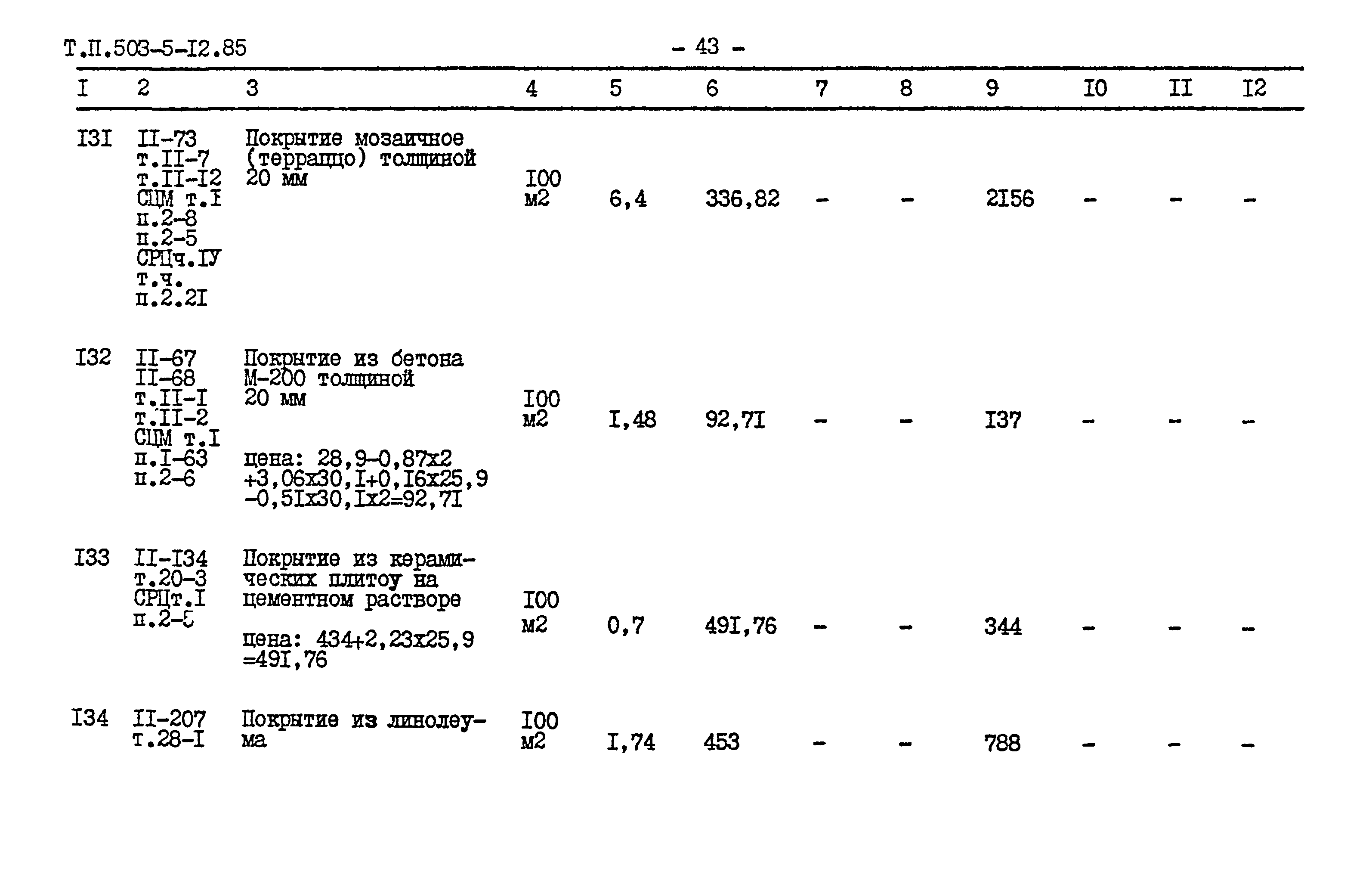 Типовой проект 503-5-12.85