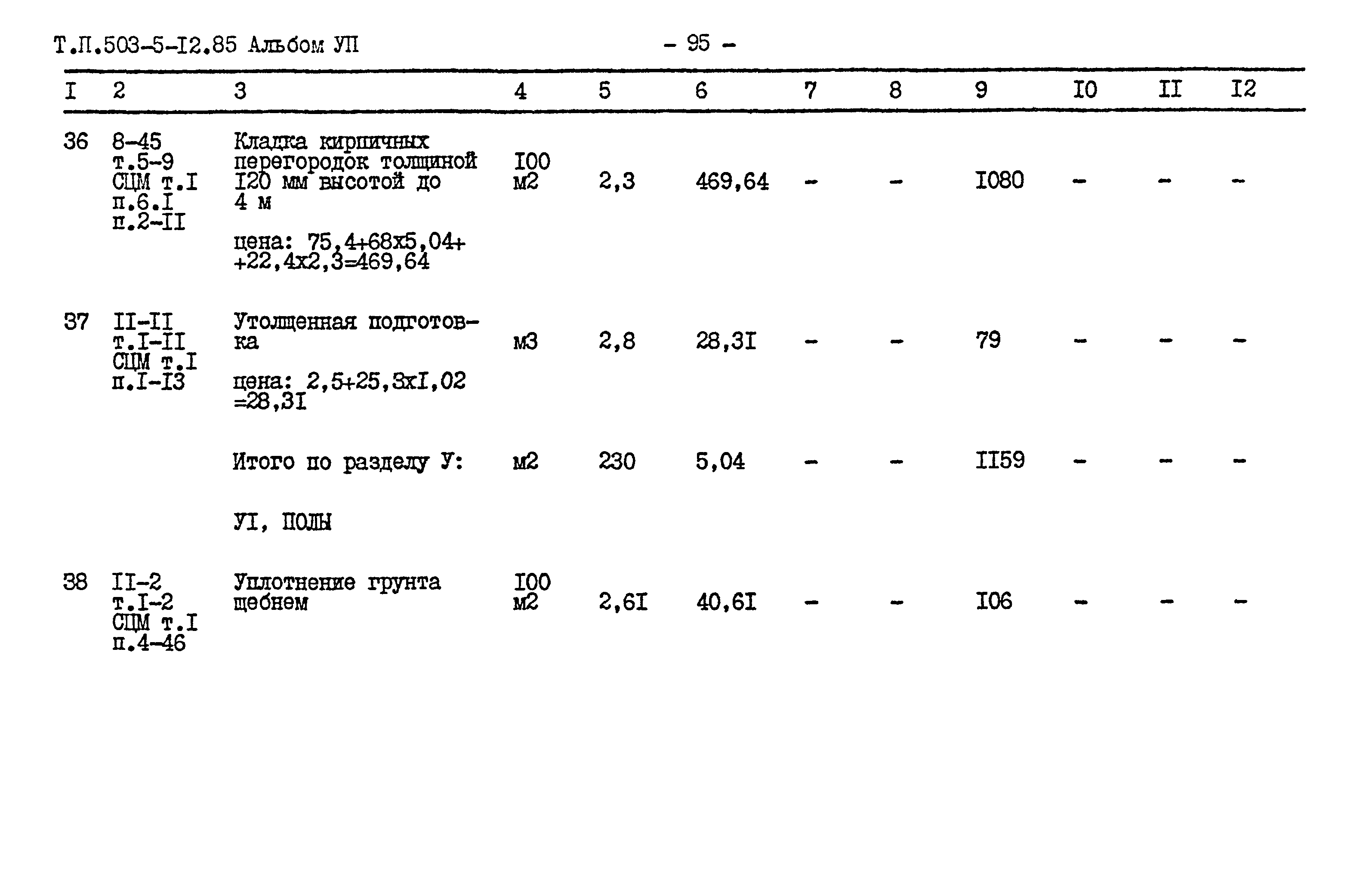 Типовой проект 503-5-12.85