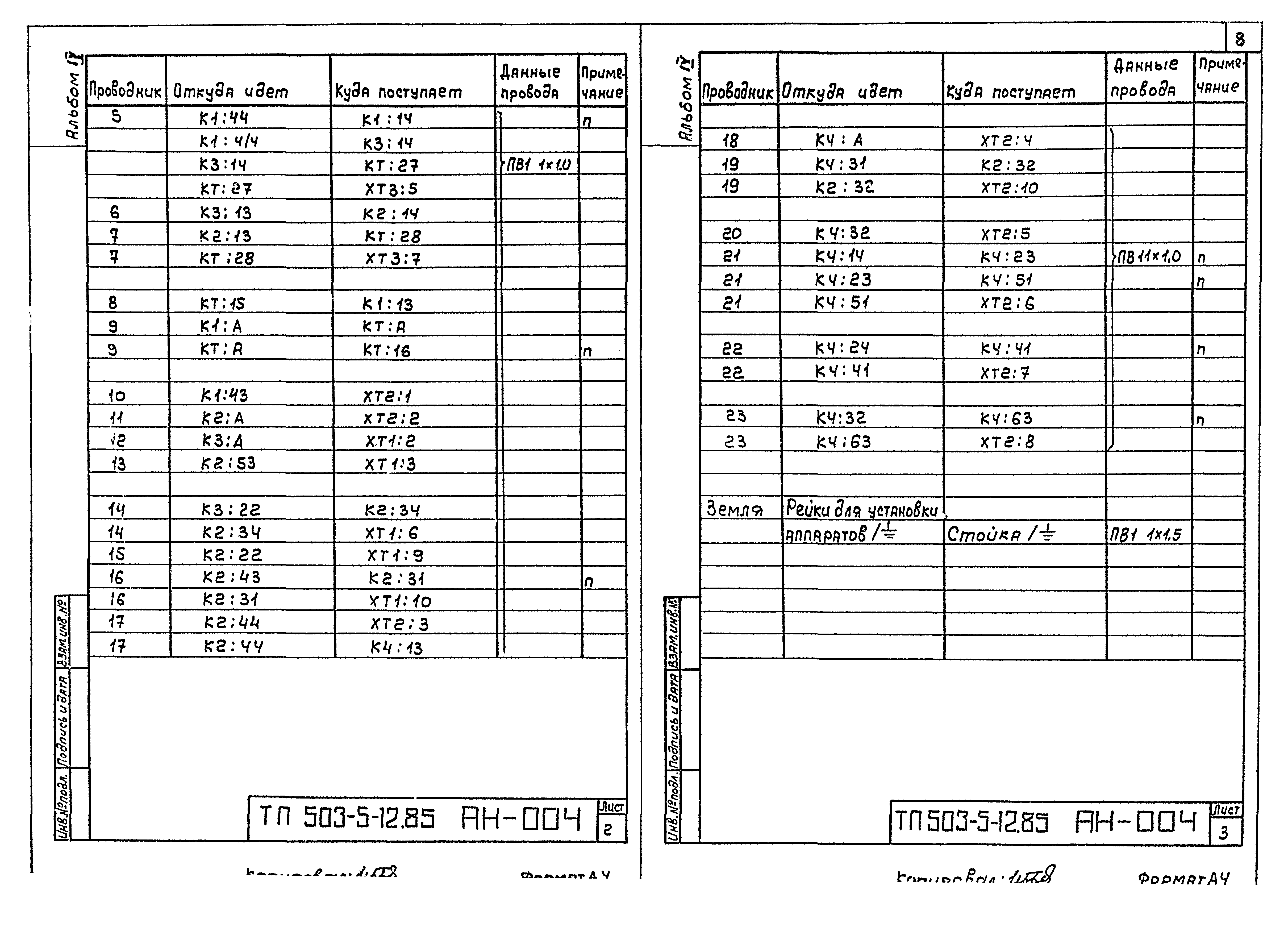 Типовой проект 503-5-12.85