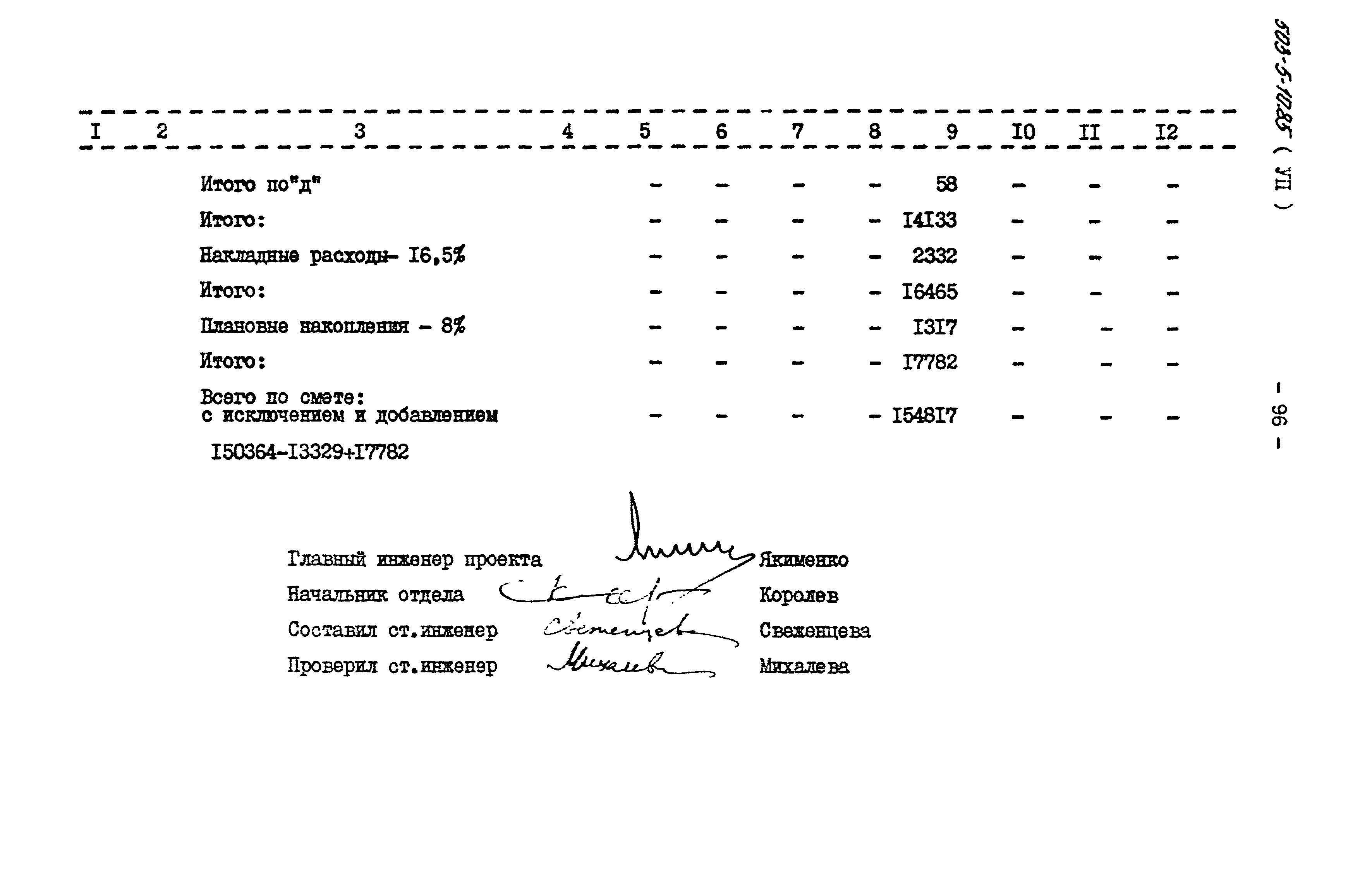Типовой проект 503-5-10.85