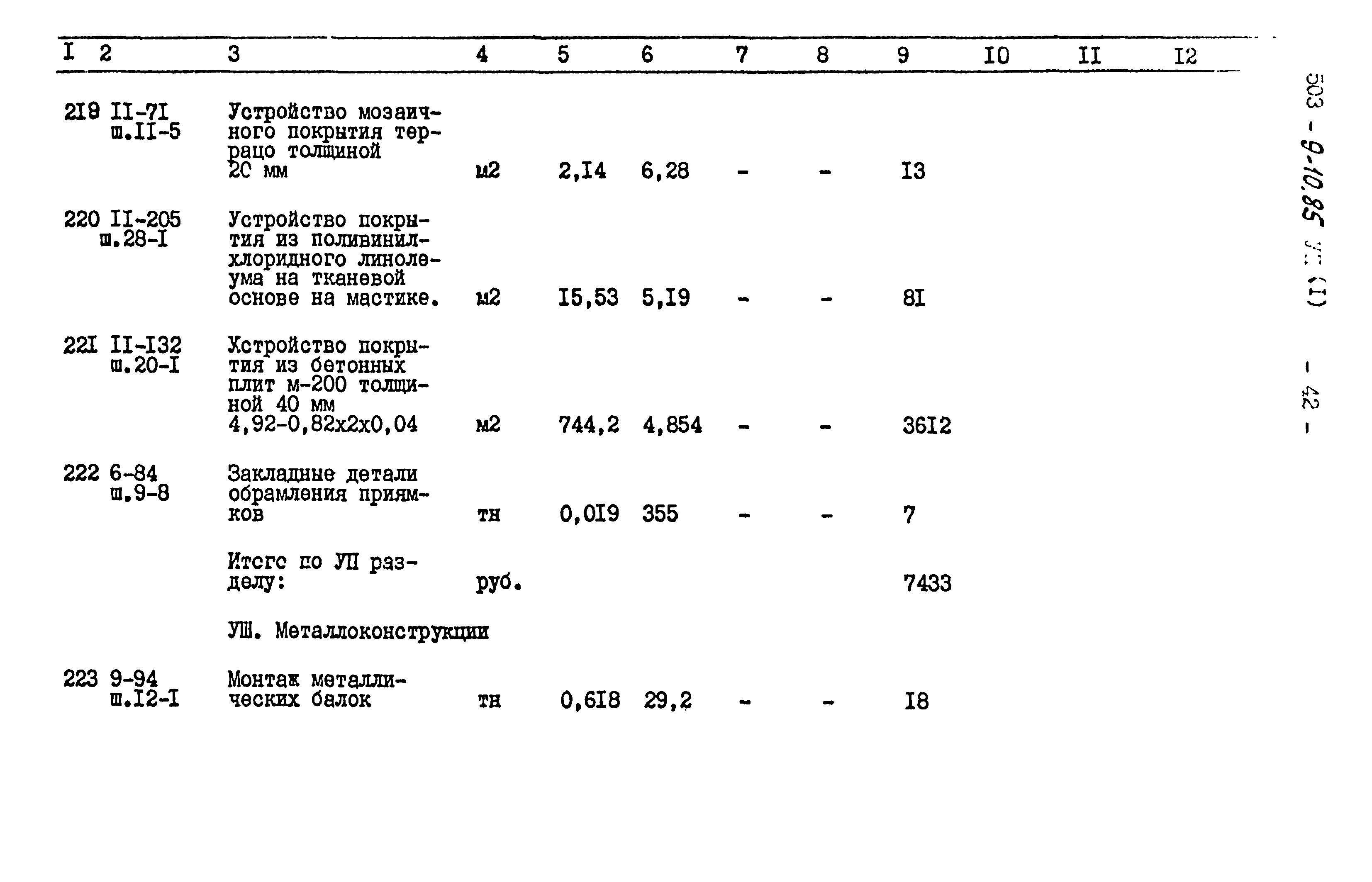 Типовой проект 503-9-10.85