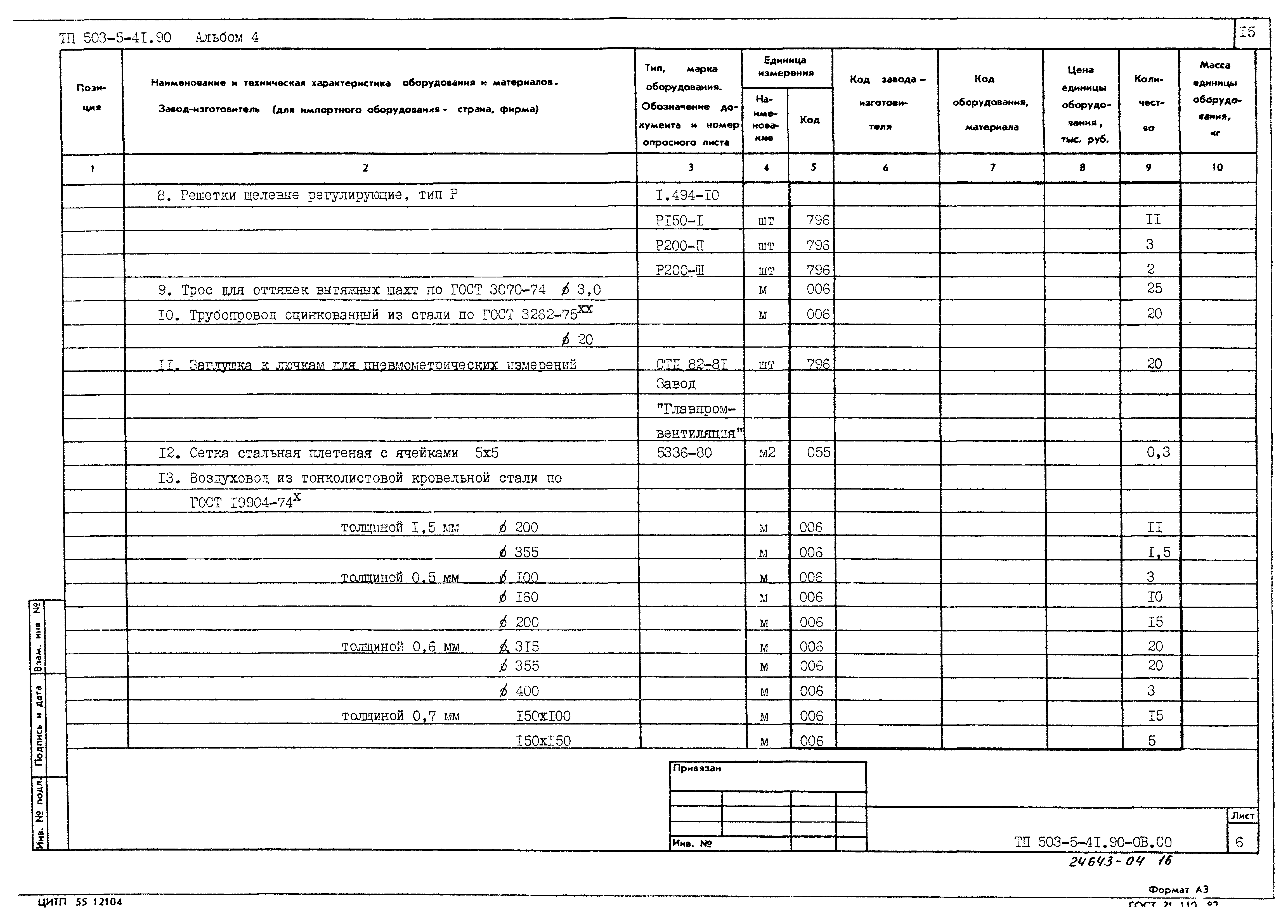 Типовой проект 503-5-41.90