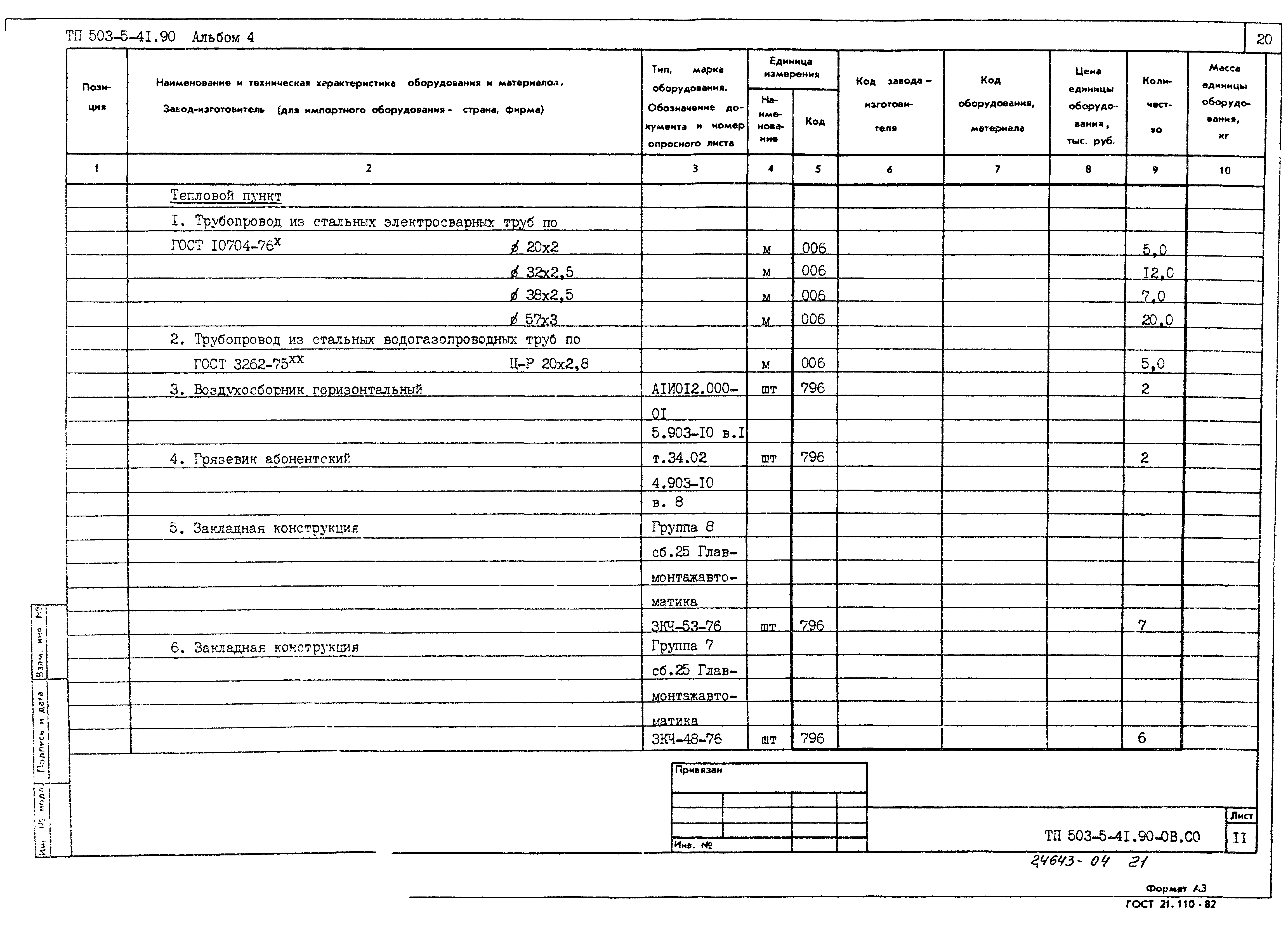 Типовой проект 503-5-41.90