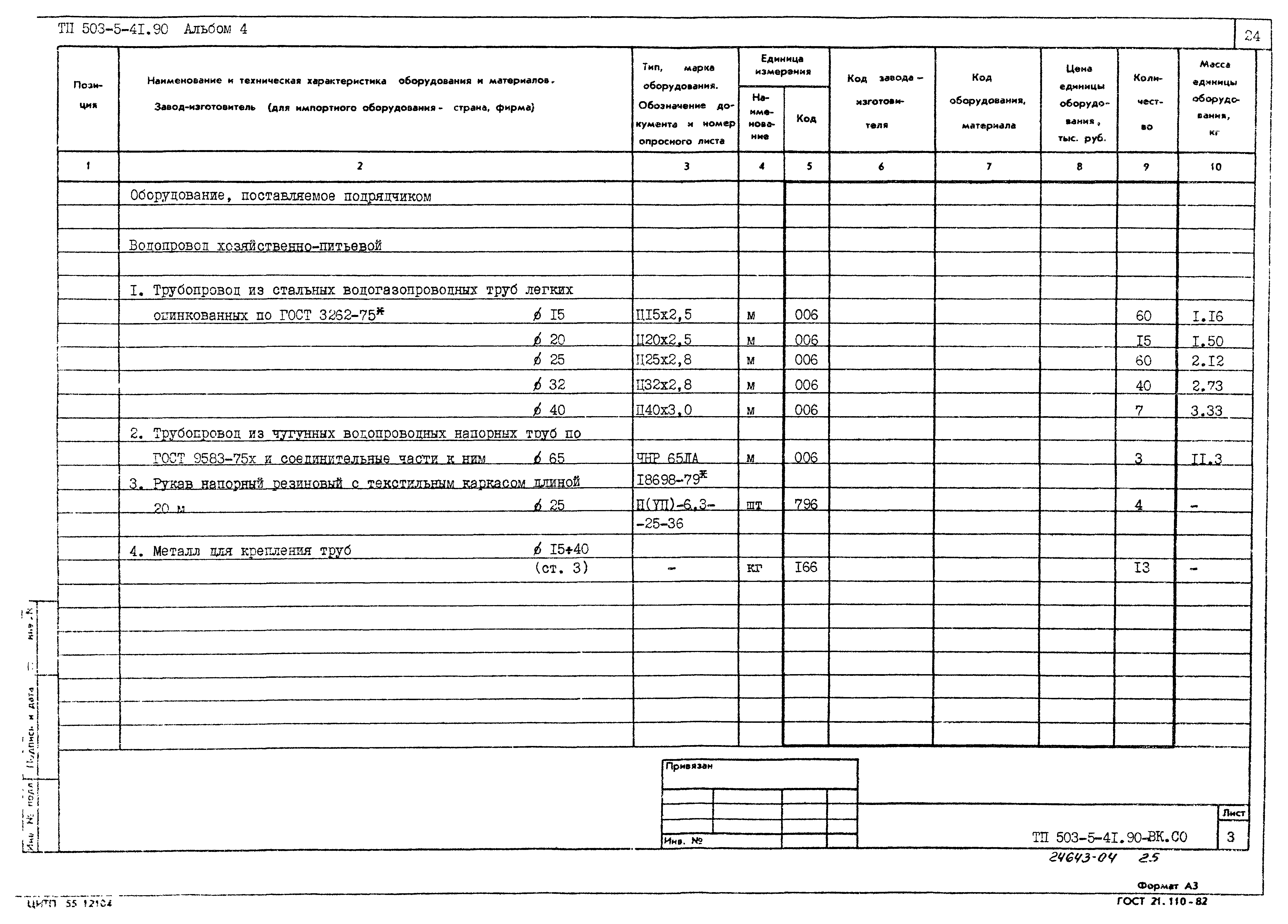 Типовой проект 503-5-41.90