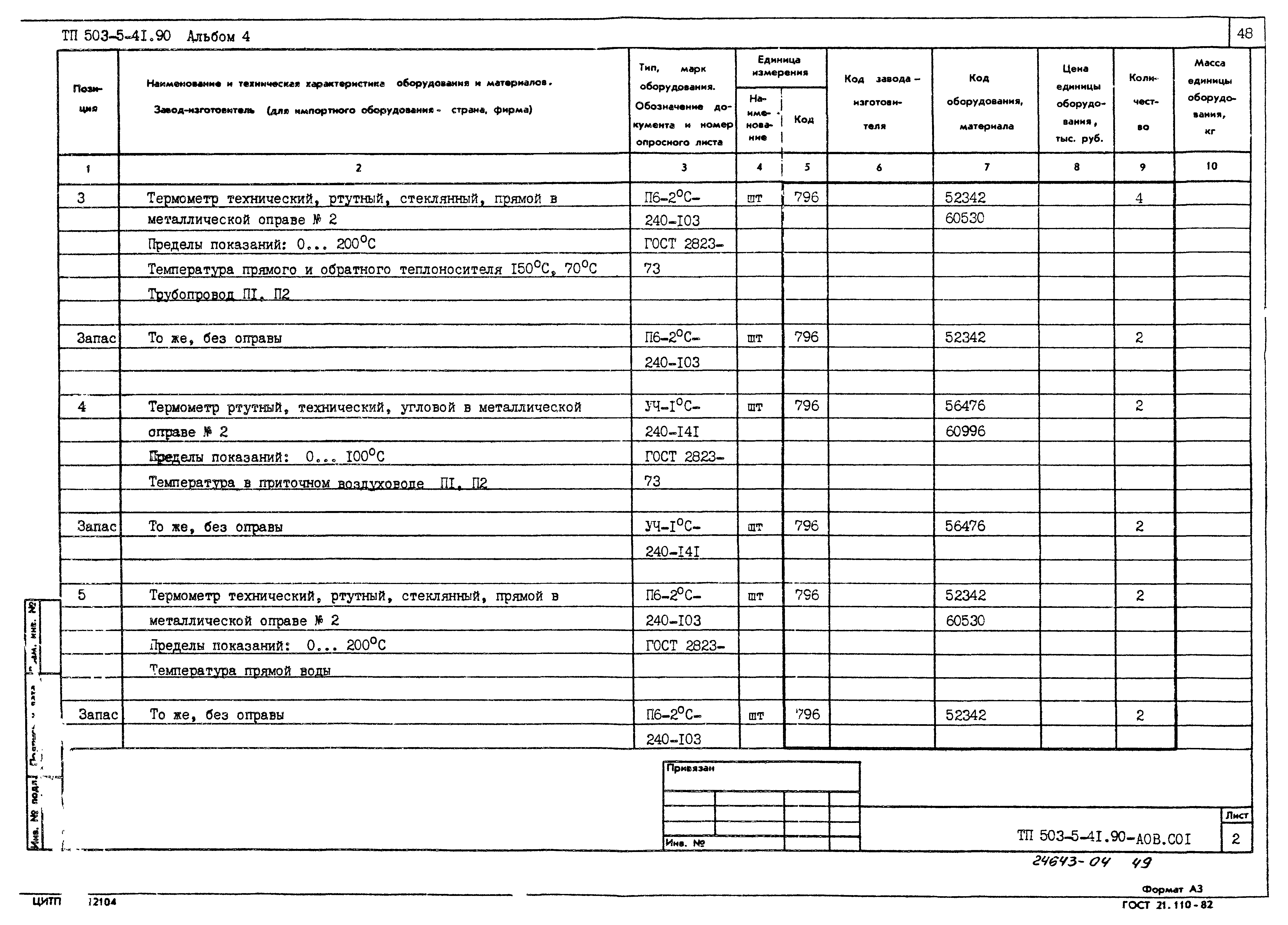 Типовой проект 503-5-41.90