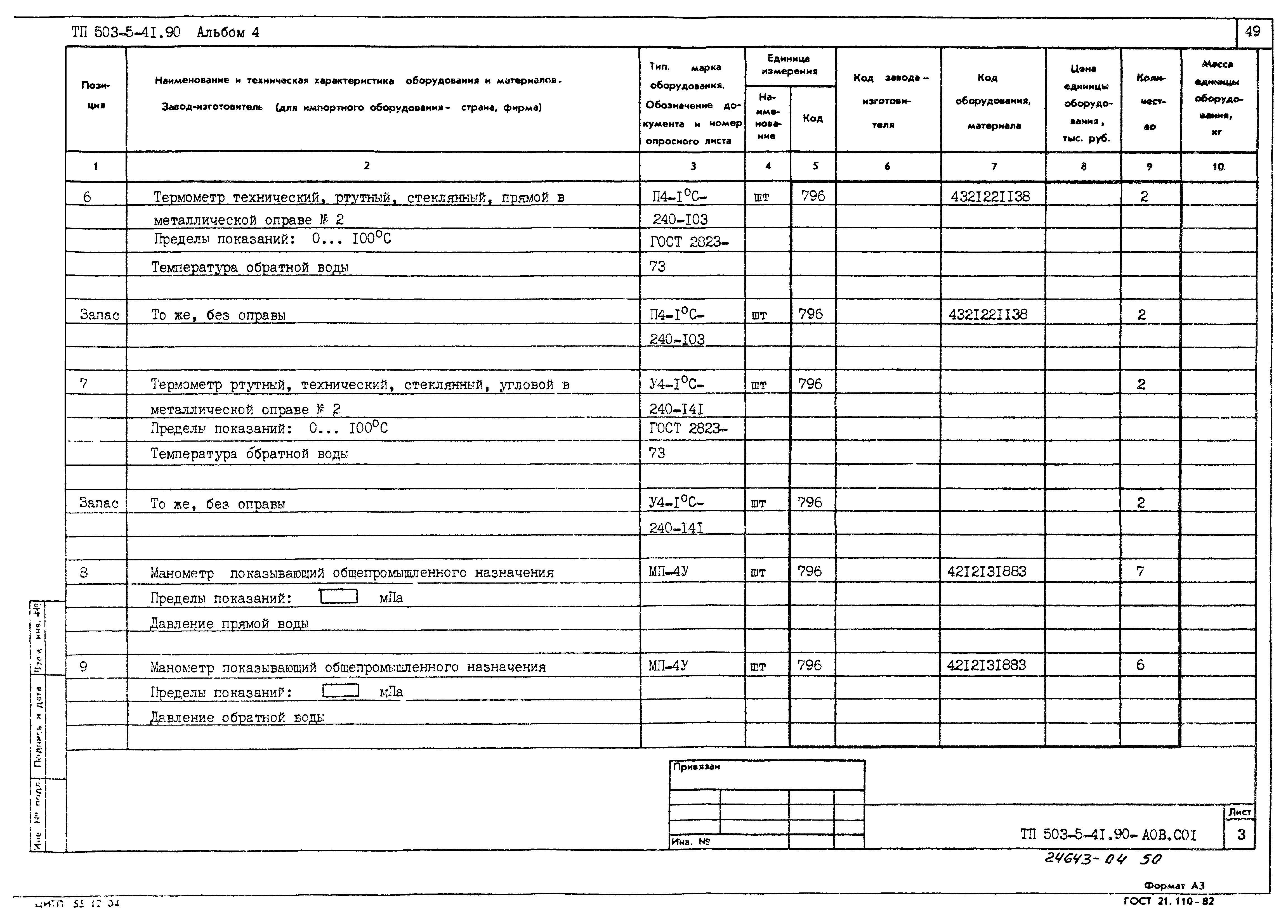 Типовой проект 503-5-41.90