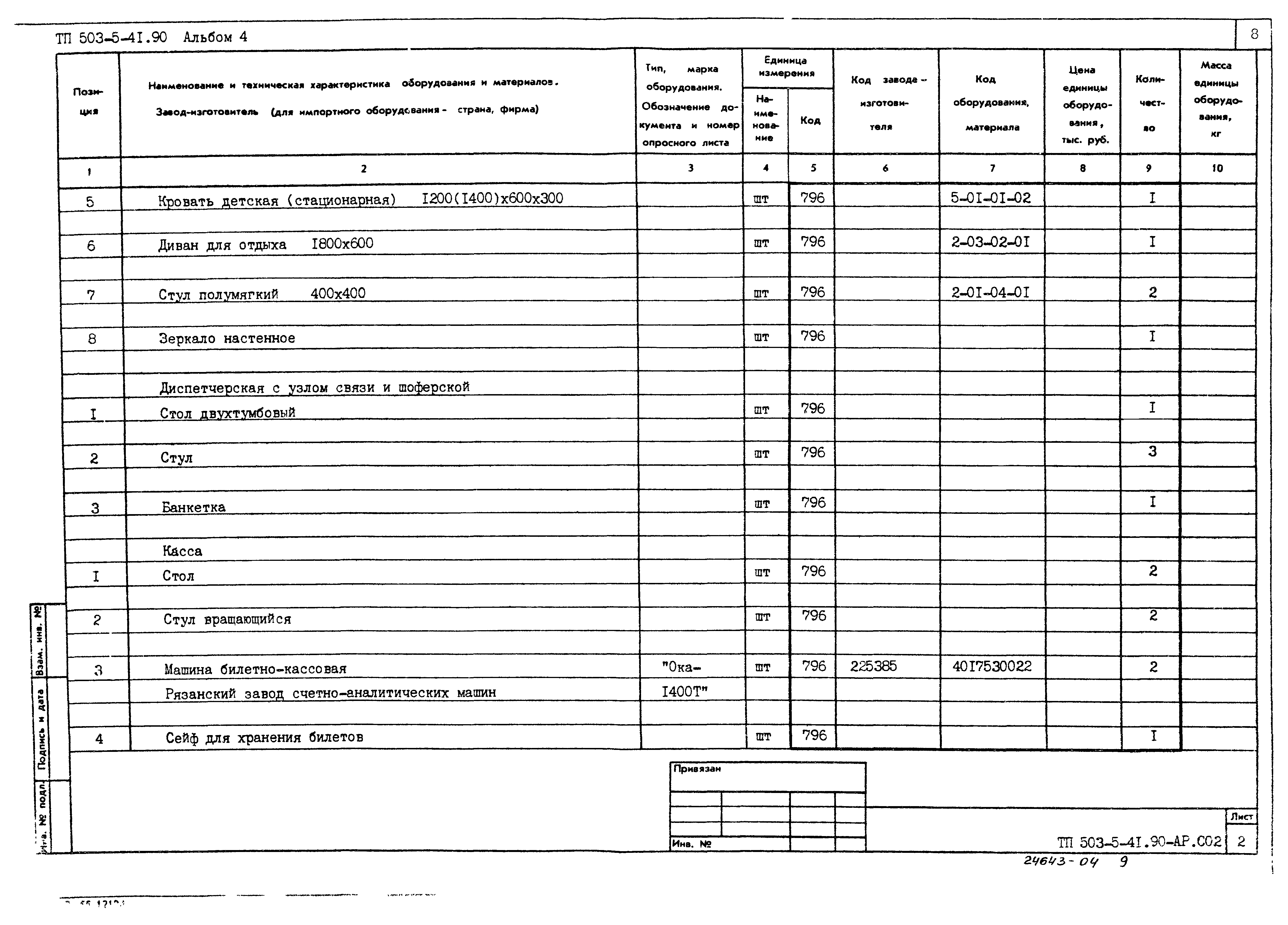 Типовой проект 503-5-41.90